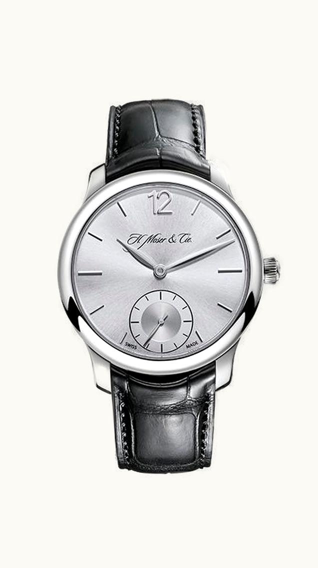 H. Moser & Cie Endeavour Small Seconds, White Gold, Argenté Dial