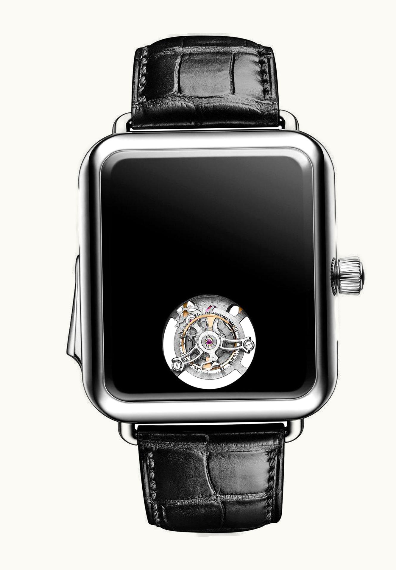 H. Moser & Cie Swiss Alp Watch Minute Repeater Tourbillon Platinum / Concept Black