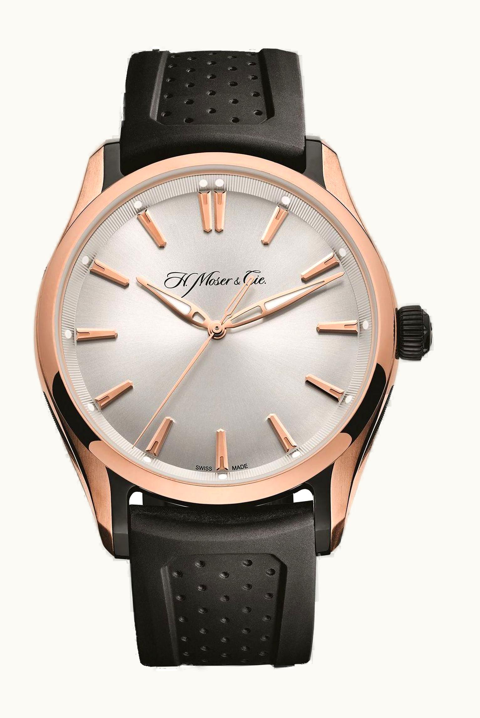H. Moser & Cie Pioneer Centre Seconds Red Gold, Fumé Dial