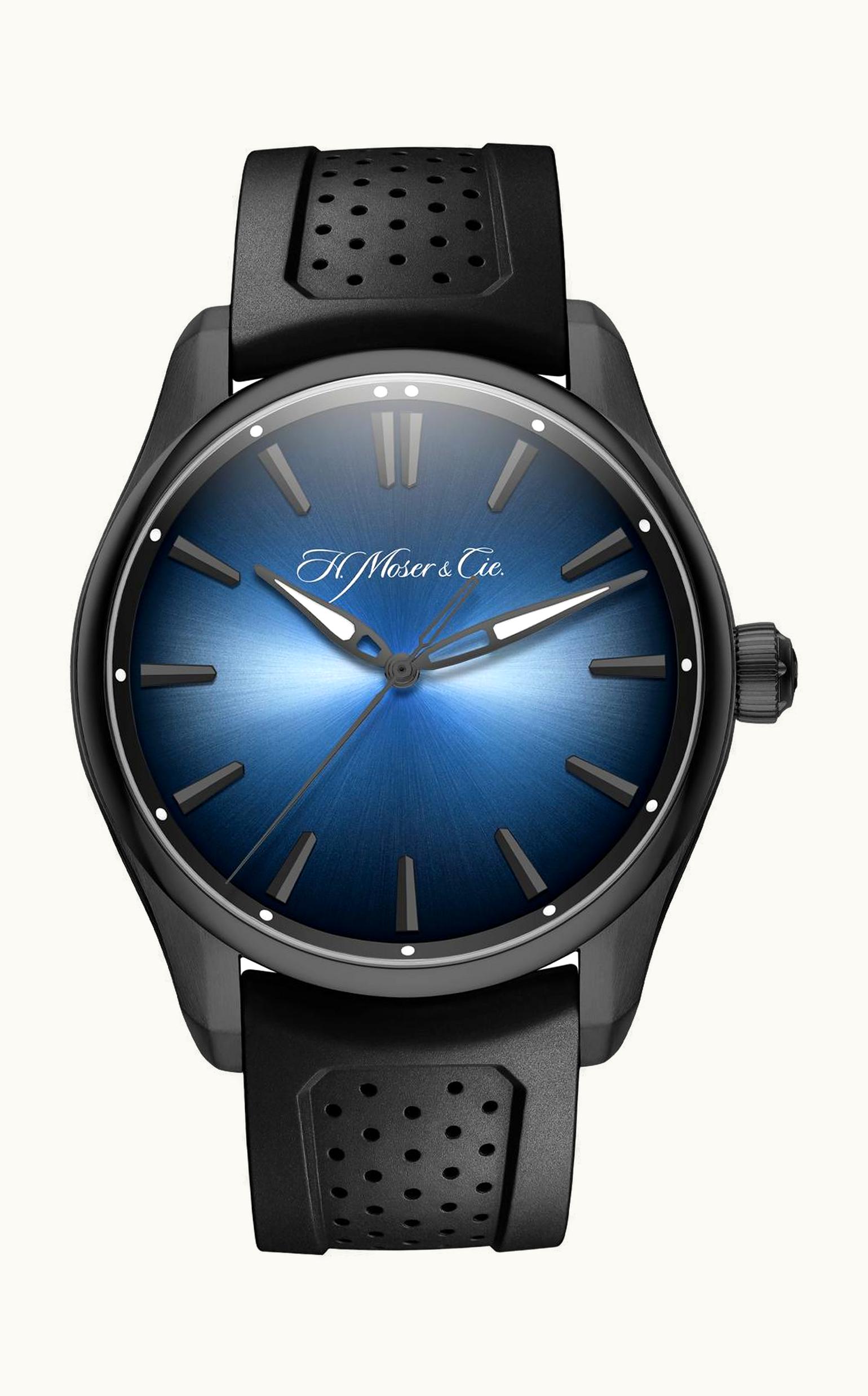 H. Moser & Cie Pioneer Centre Seconds DLC / Funky Blue