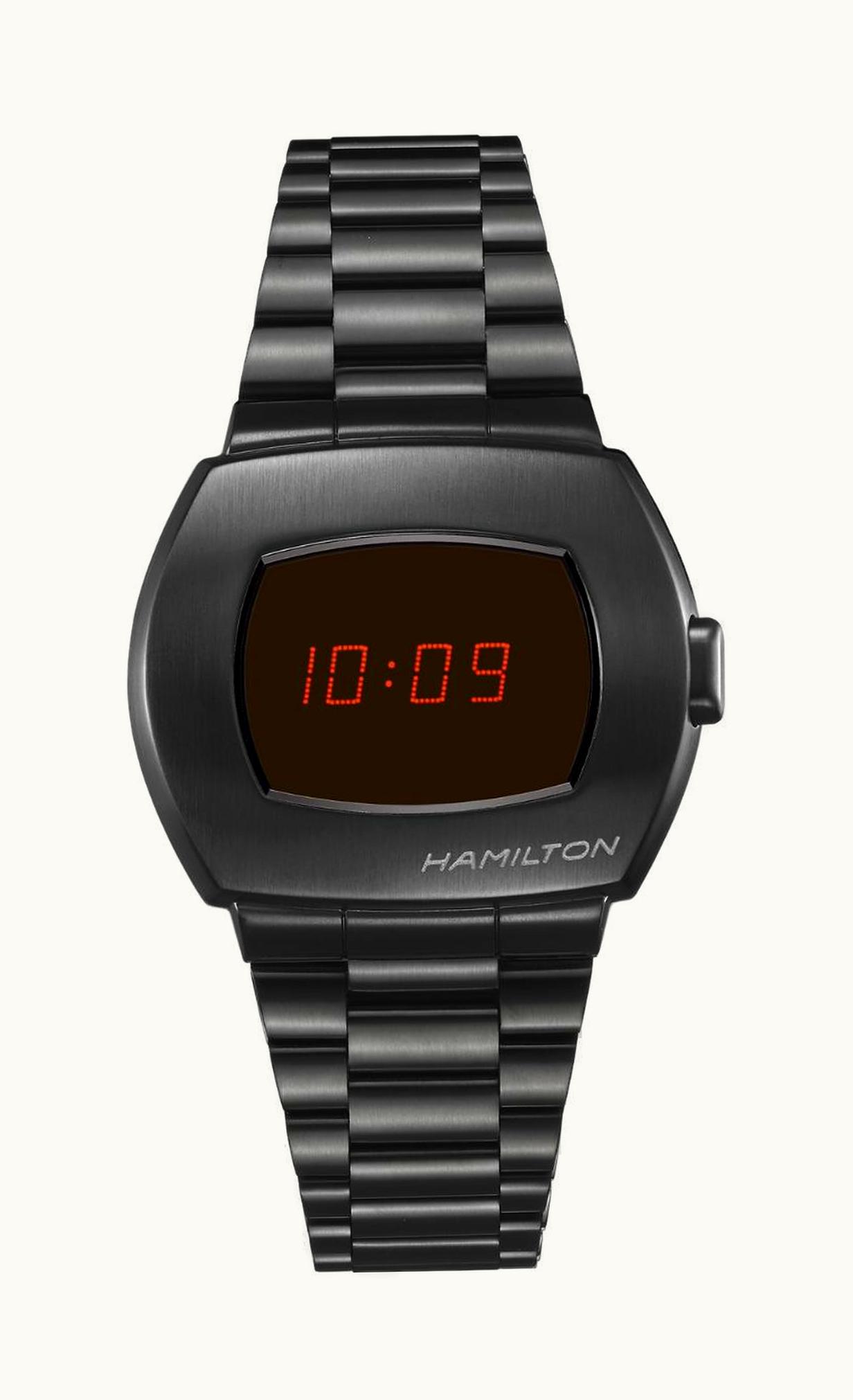 Hamilton PSR Digital Quartz PVD / Red