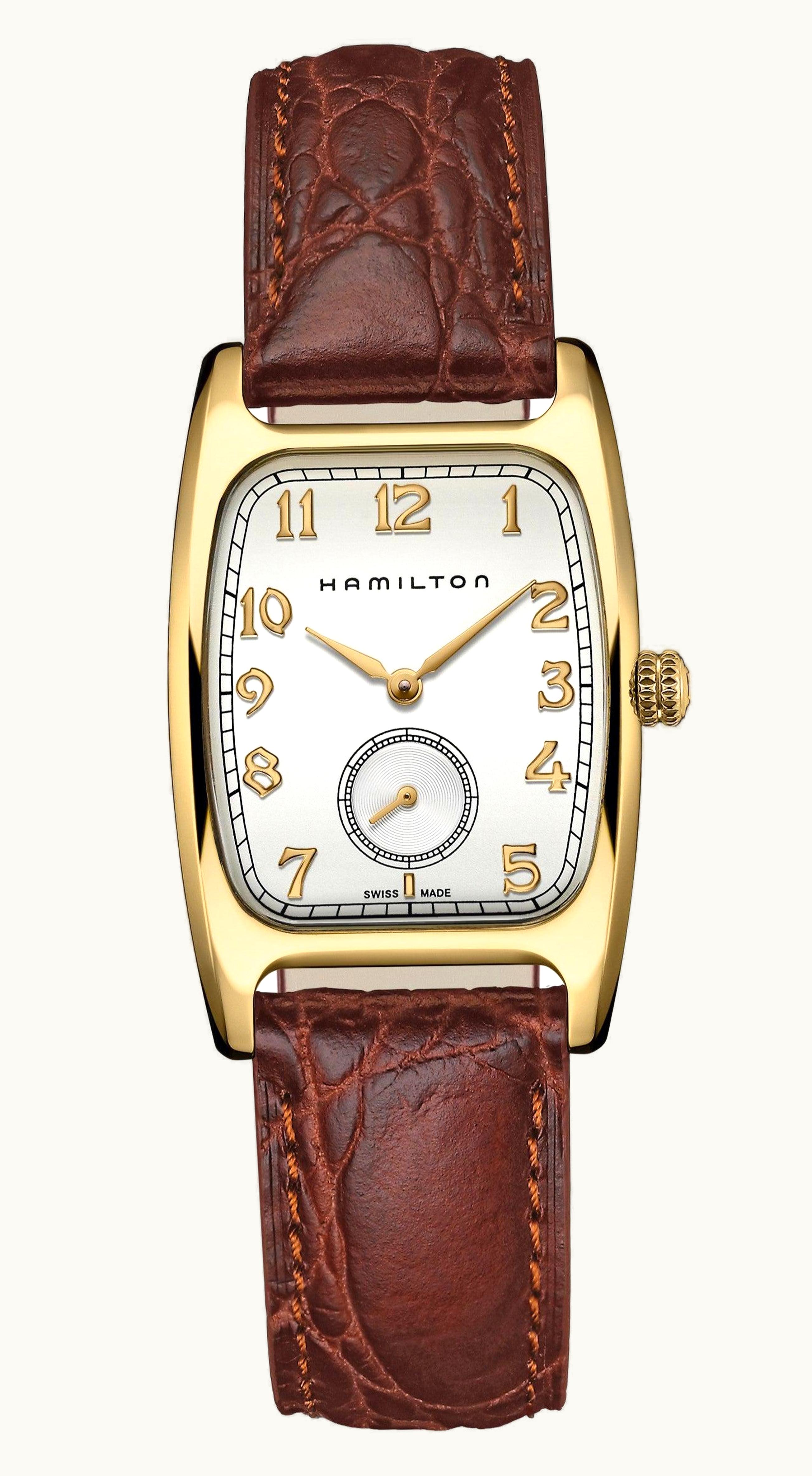 Hamilton Boulton Quartz Small Second Yellow Gold / Silver