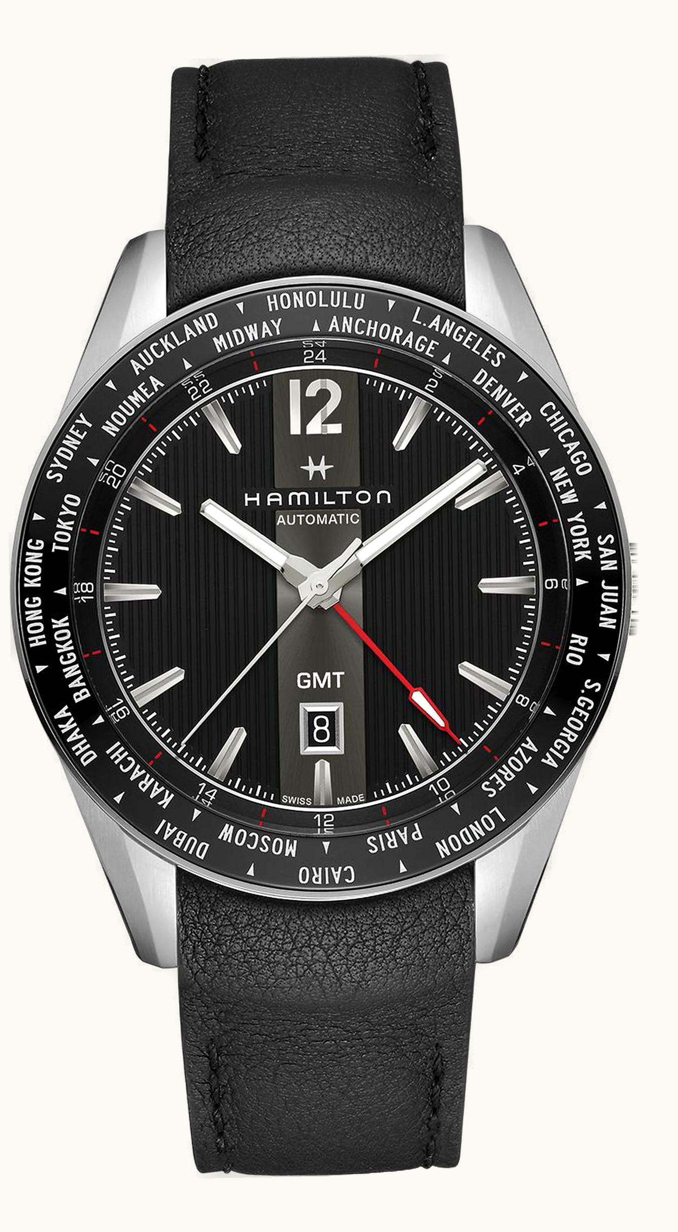 Hamilton Broadway GMT Limited Edition 46 Stainless Steel / Black
