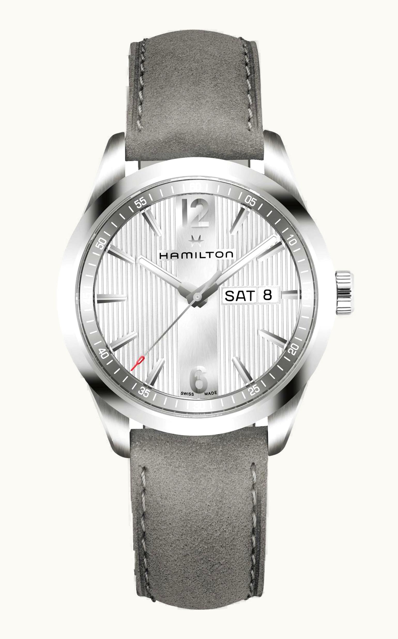 Hamilton Broadway Day Date Quartz Steel / Silver