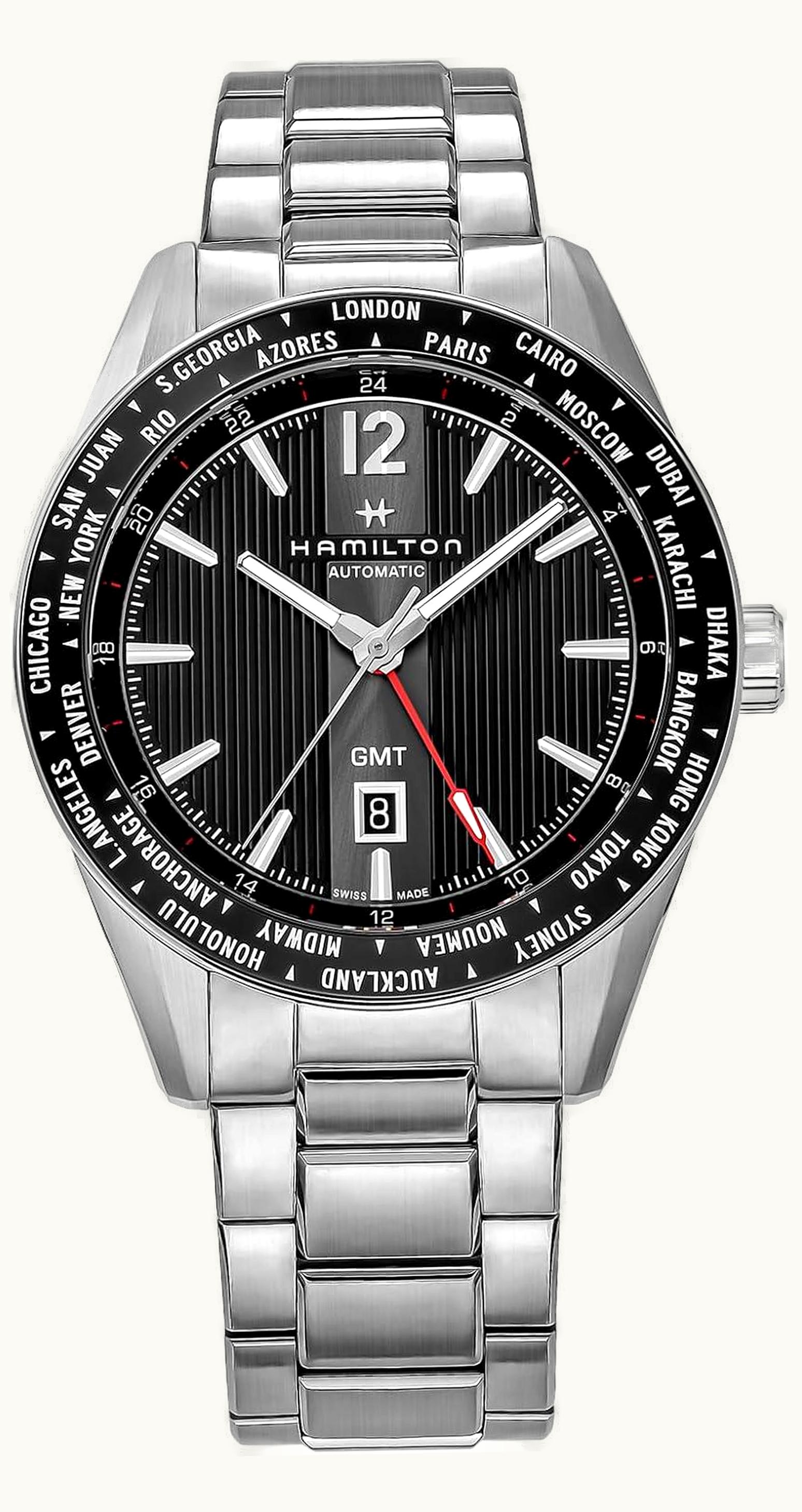 Hamilton Broadway GMT Limited Edition 46 Stainless Steel / Black / Bracelet