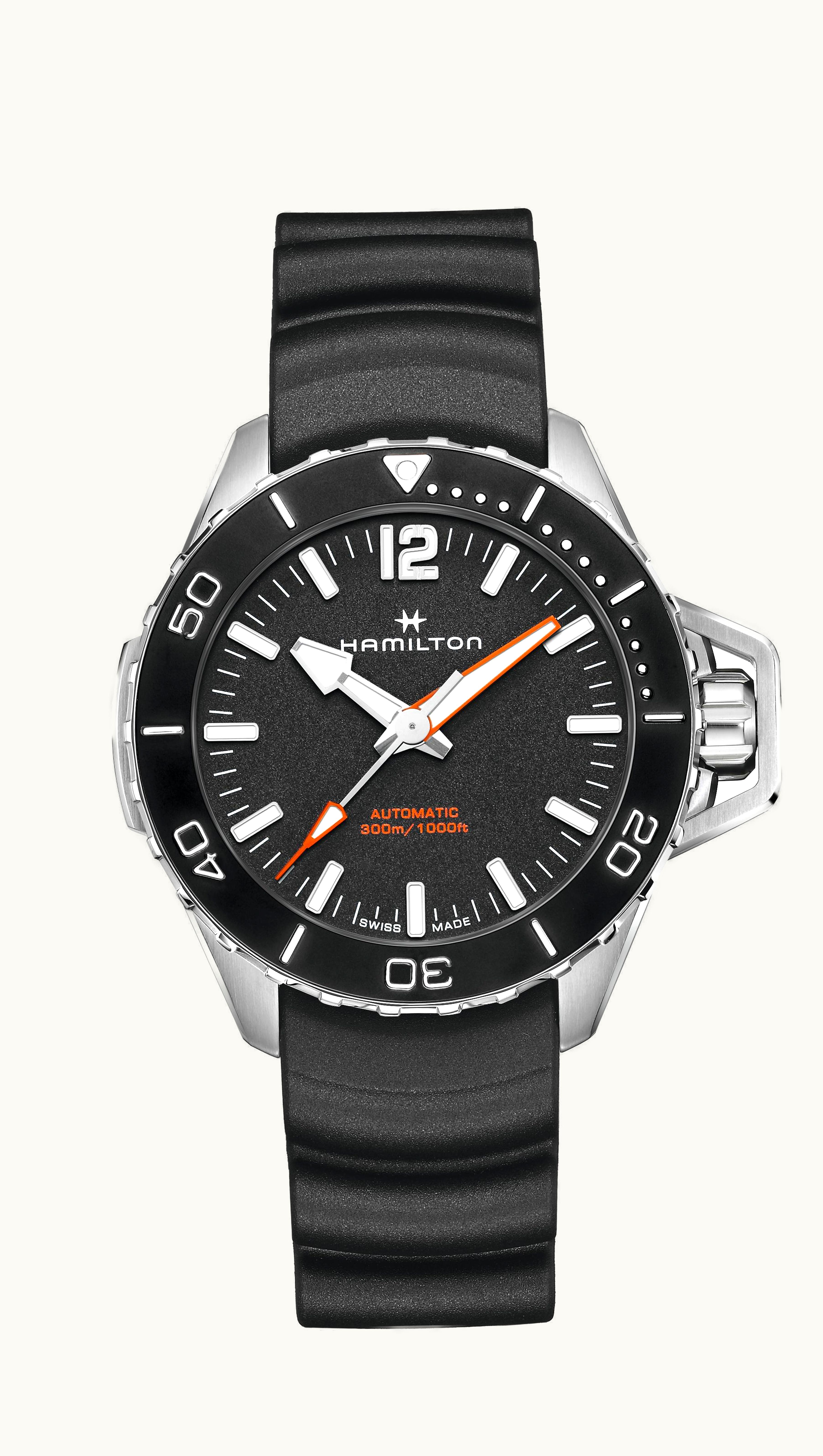 Hamilton Frogman Auto 42 Stainless Steel / Black