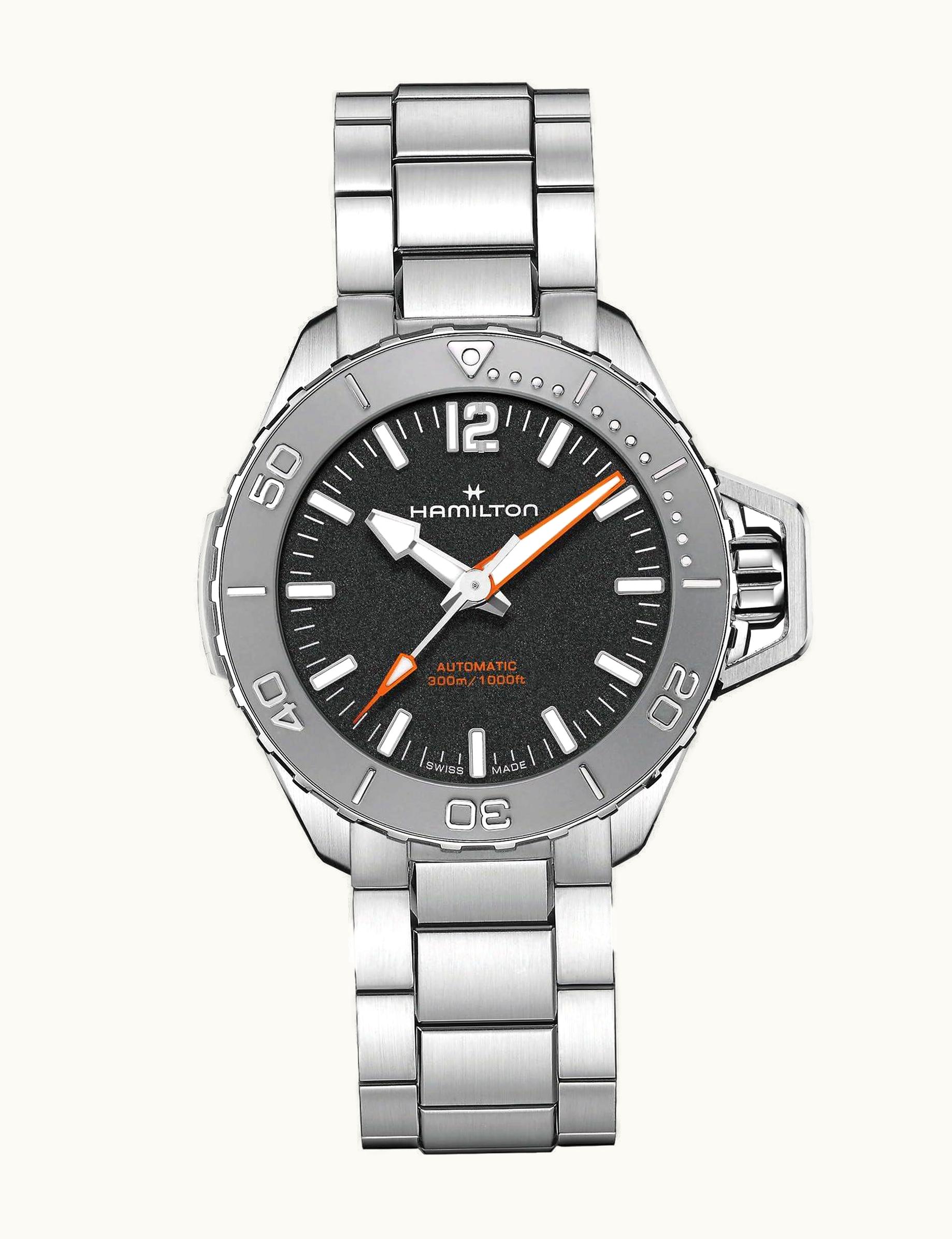 Hamilton Frogman Auto 41 Stainless Steel / Black / Bracelet
