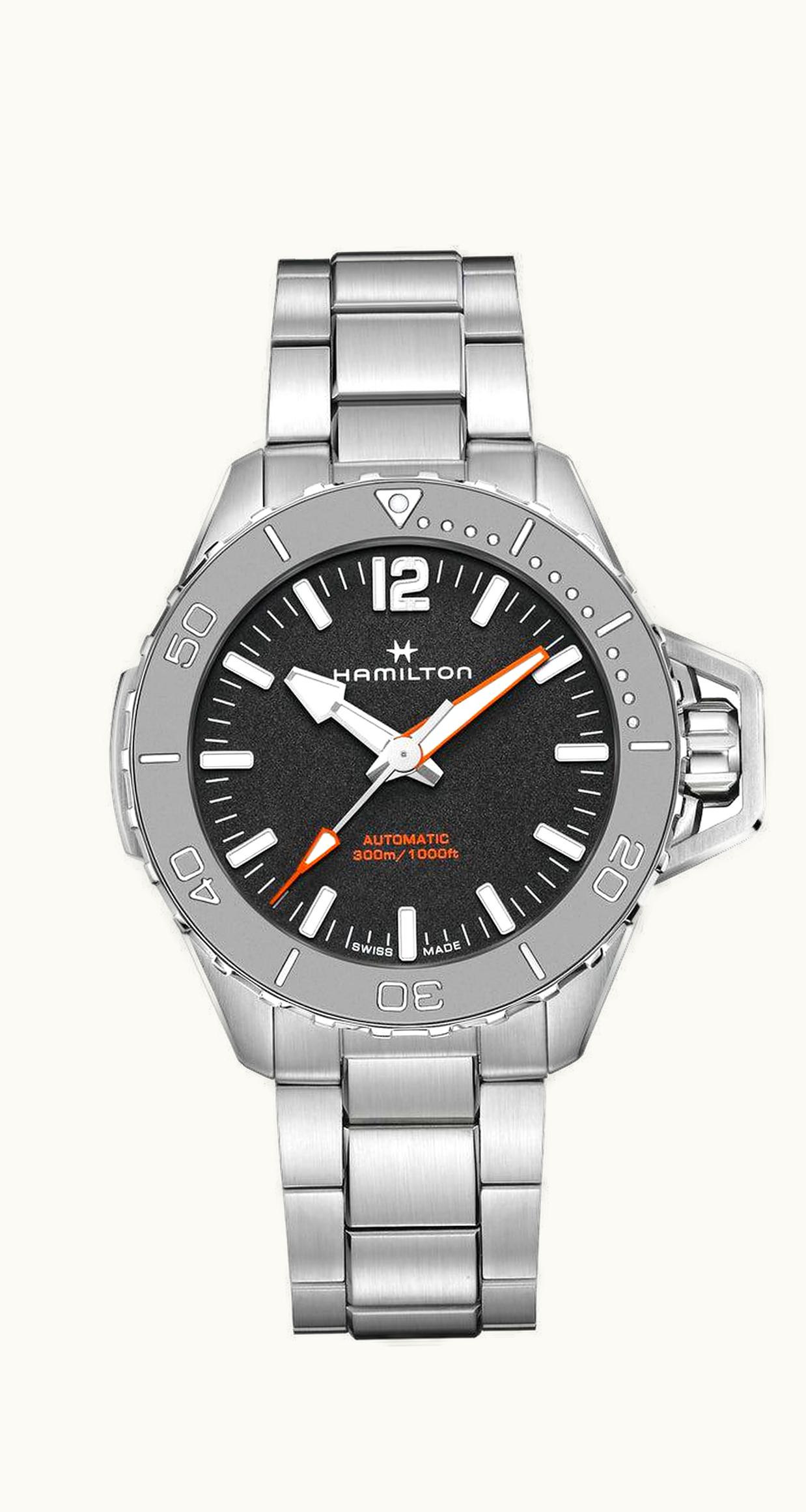 Hamilton Frogman Auto 46 Stainless Steel / Black / Bracelet