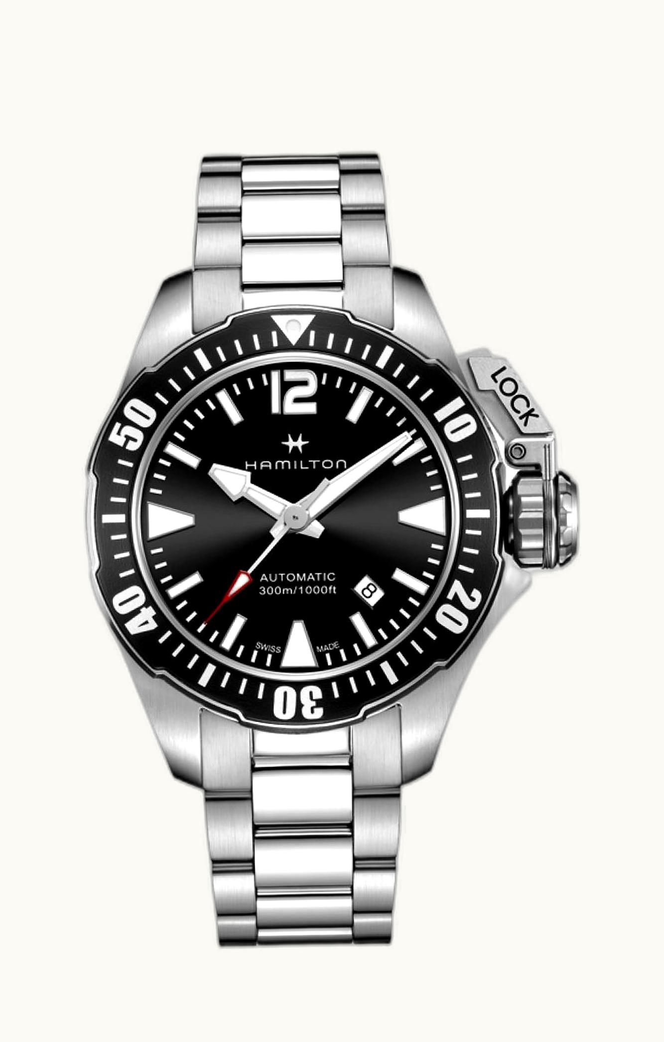 Hamilton Frogman Auto 42 Stainless Steel / Black / Bracelet