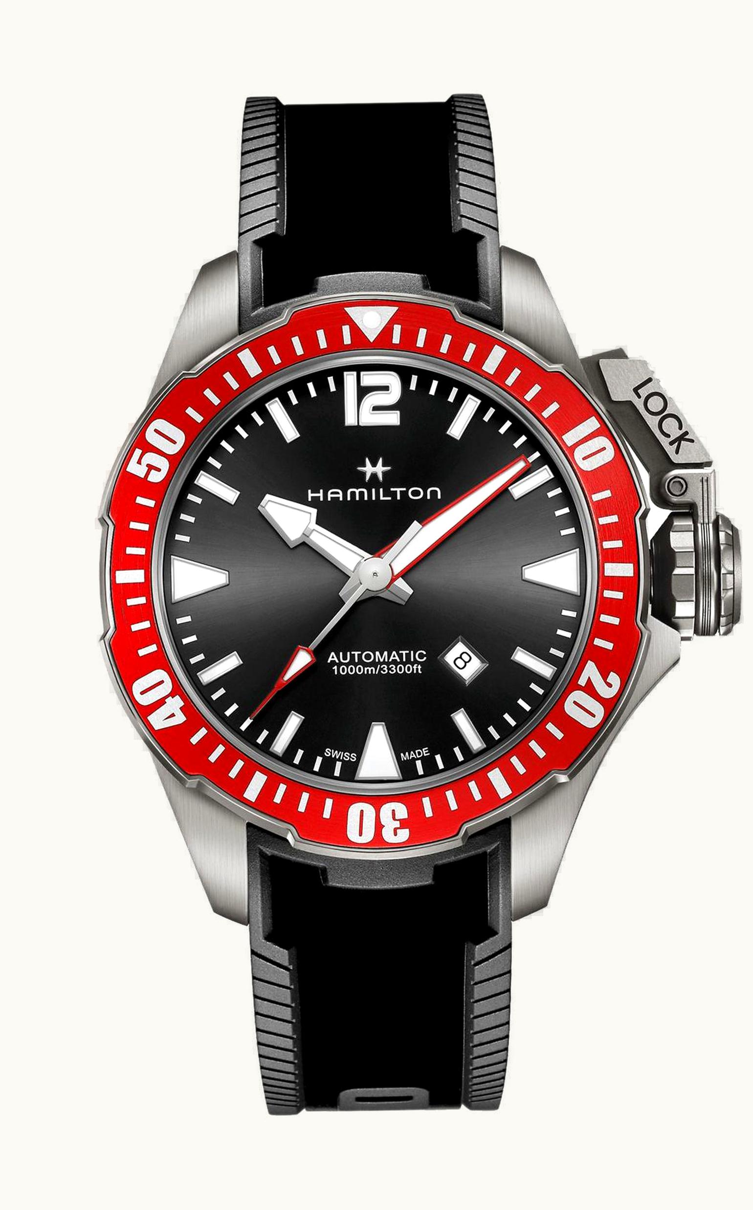 Hamilton Frogman Auto 46 Titanium / Black