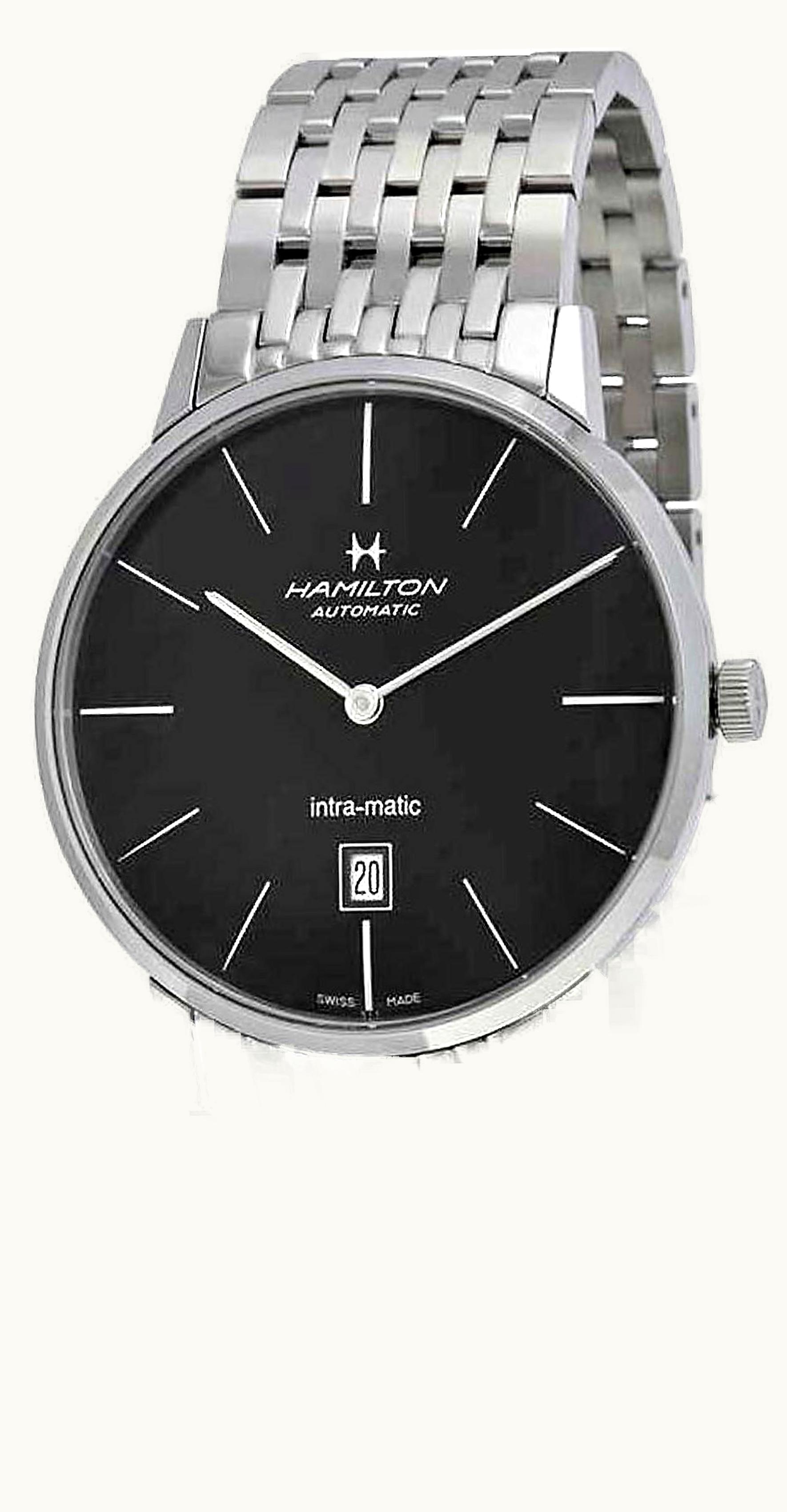 Hamilton Intra-Matic 42 Stainless Steel / Black / Bracelet