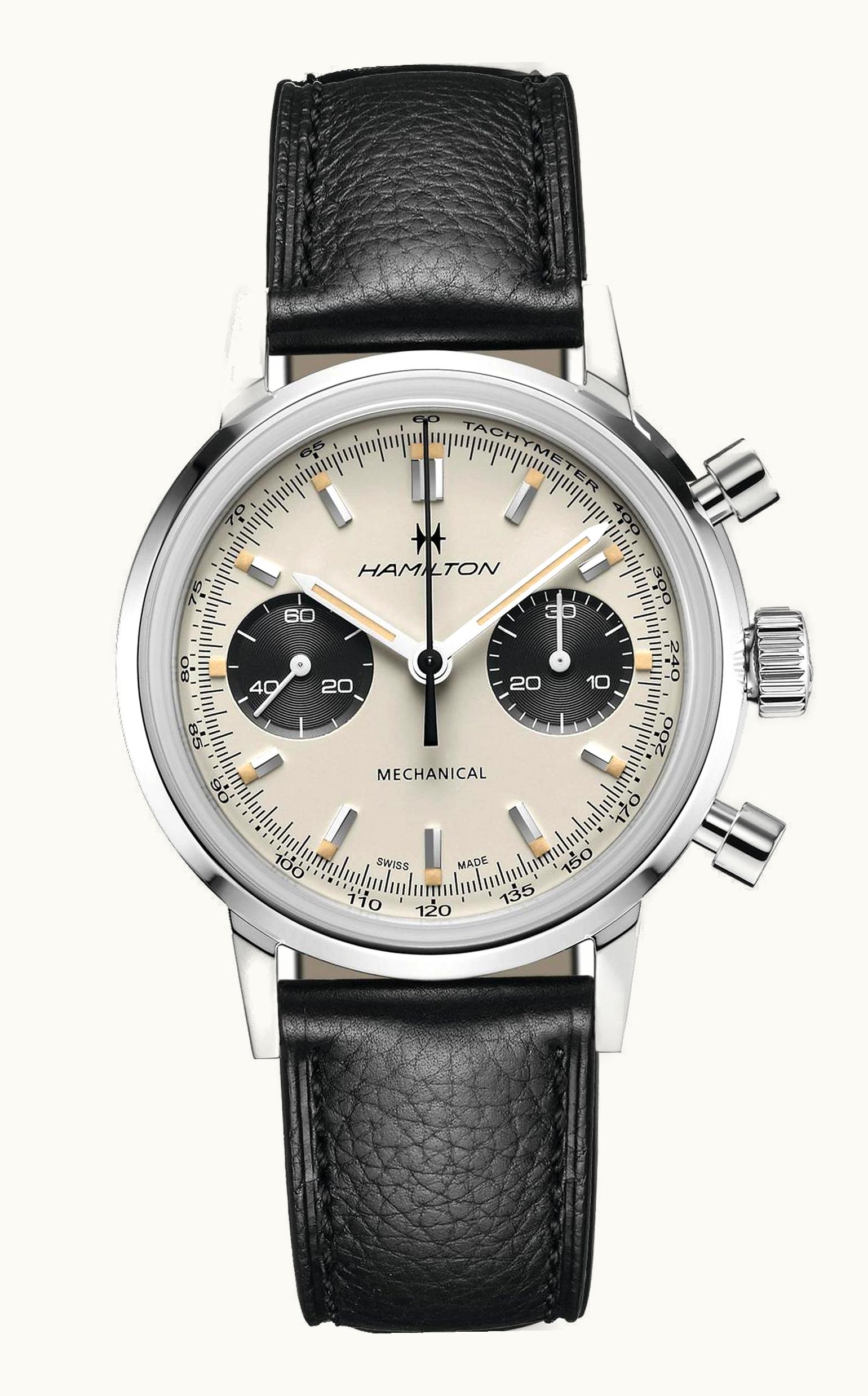 Hamilton Intra-Matic Chronograph H Stainless Steel / White