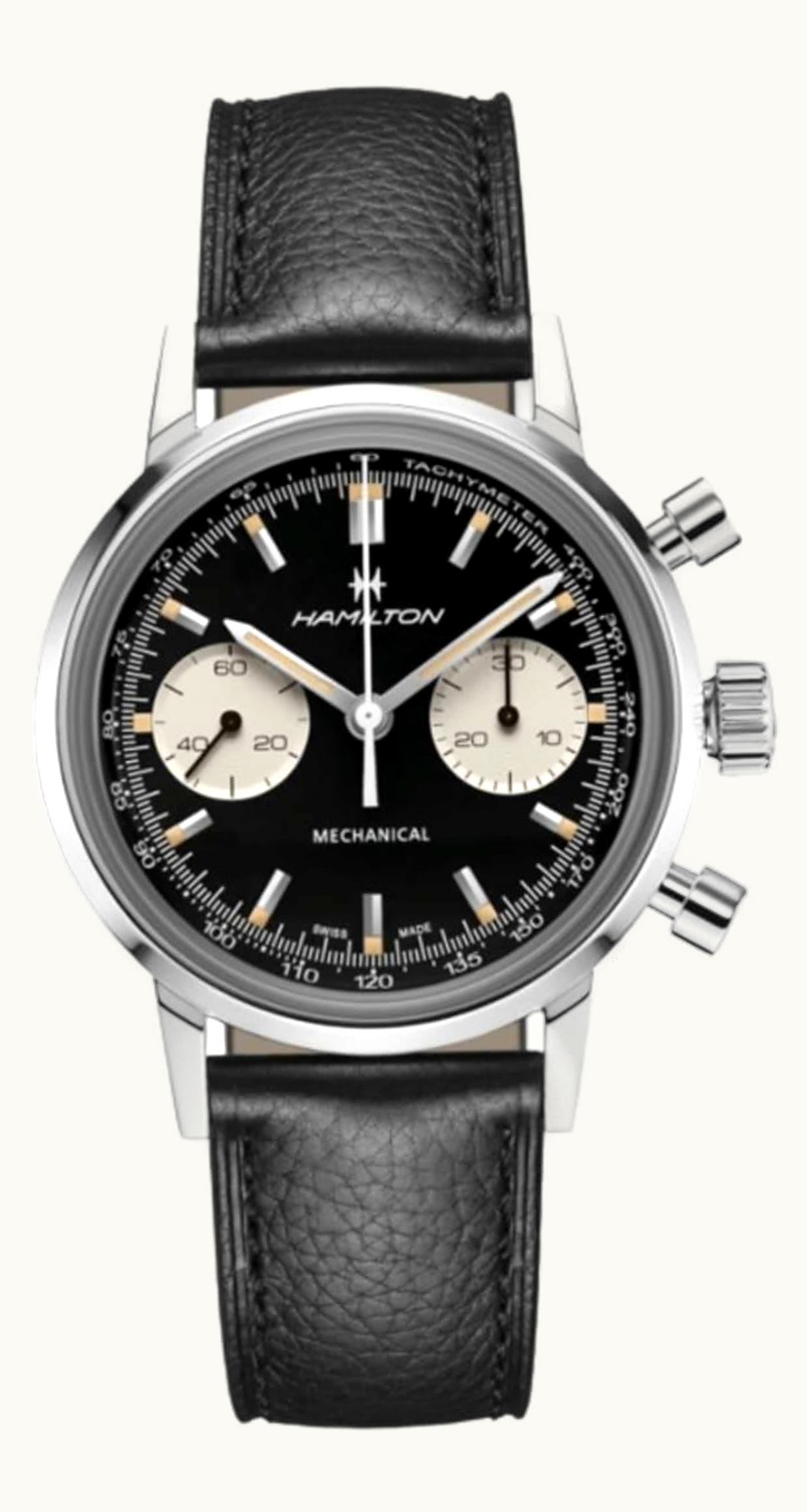 Hamilton Intra-Matic Chronograph H Stainless Steel / Black