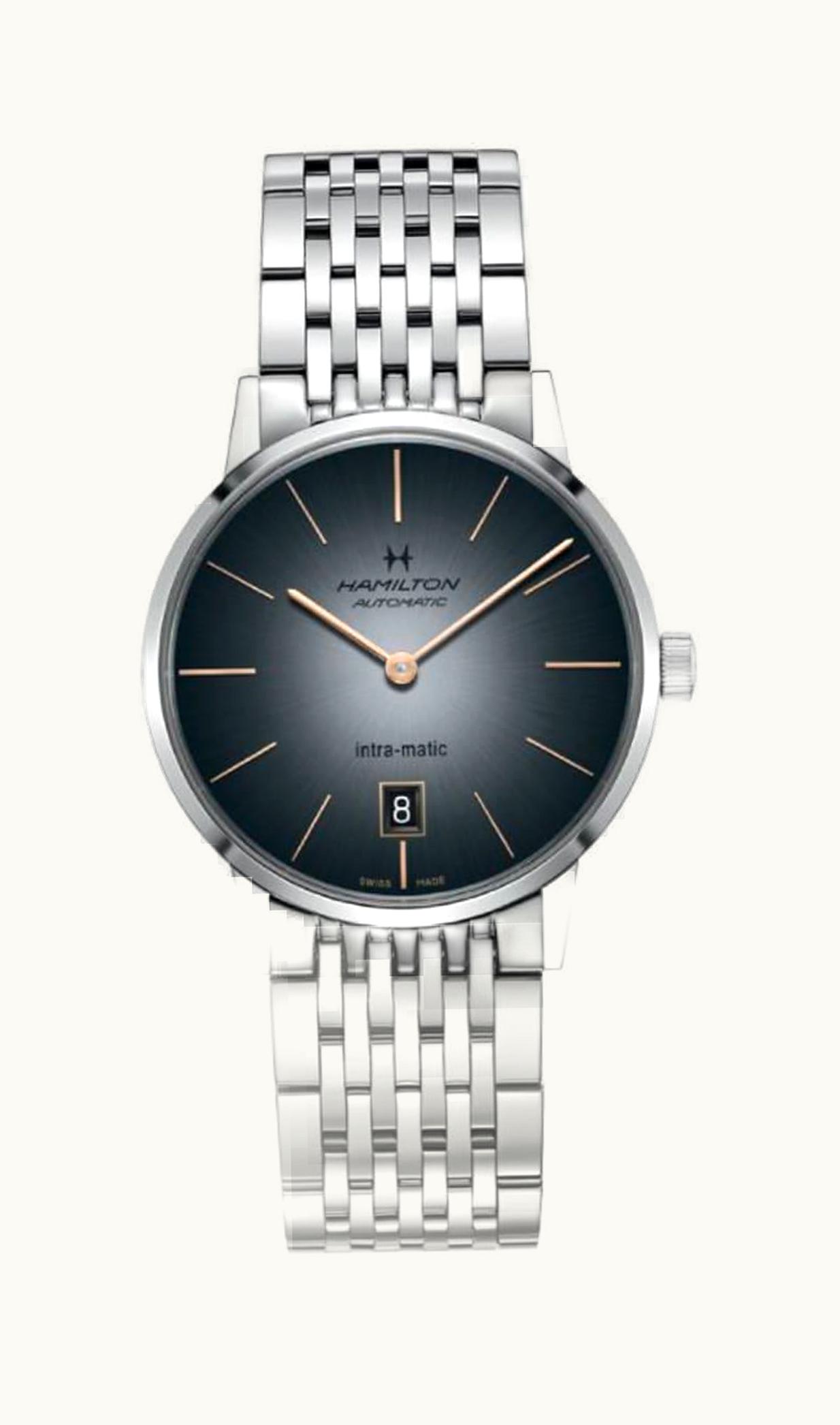 Hamilton Intra-Matic 38 Stainless Steel / Grey / Bracelet