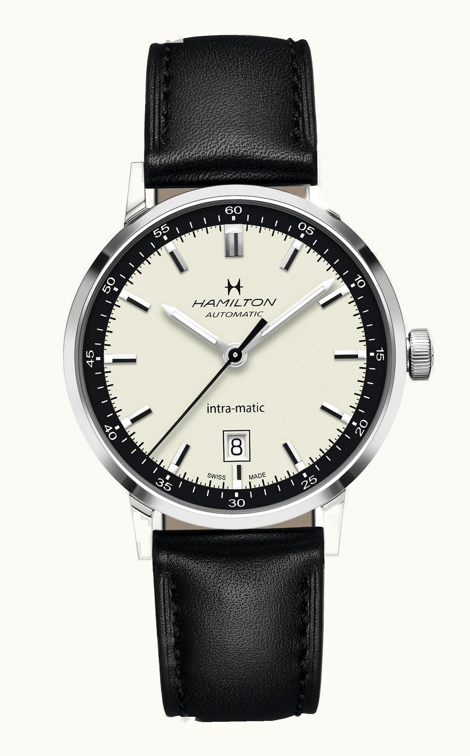 Hamilton Intra-Matic 40 Stainless Steel / Silver