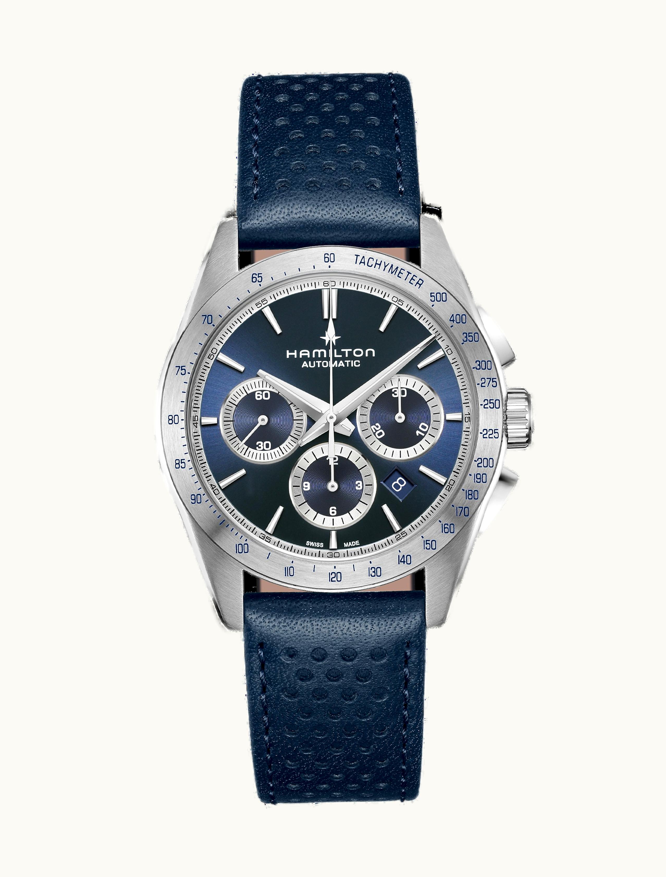 Hamilton Jazzmaster Performer Auto Chrono 42 Stainless Steel / Blue / Bracelet