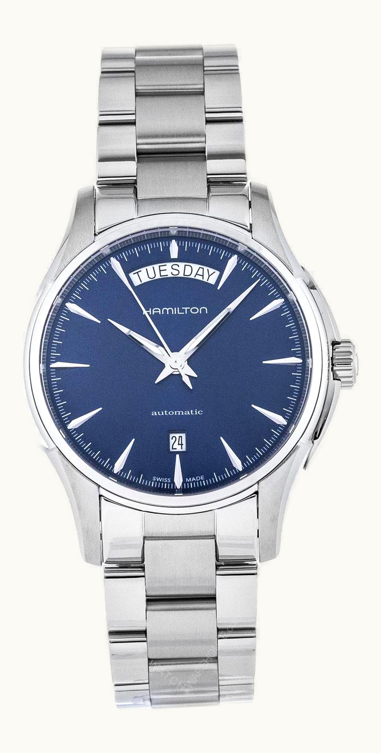 Hamilton Jazzmaster Day Date 40 Stainless Steel / Blue / Bracelet