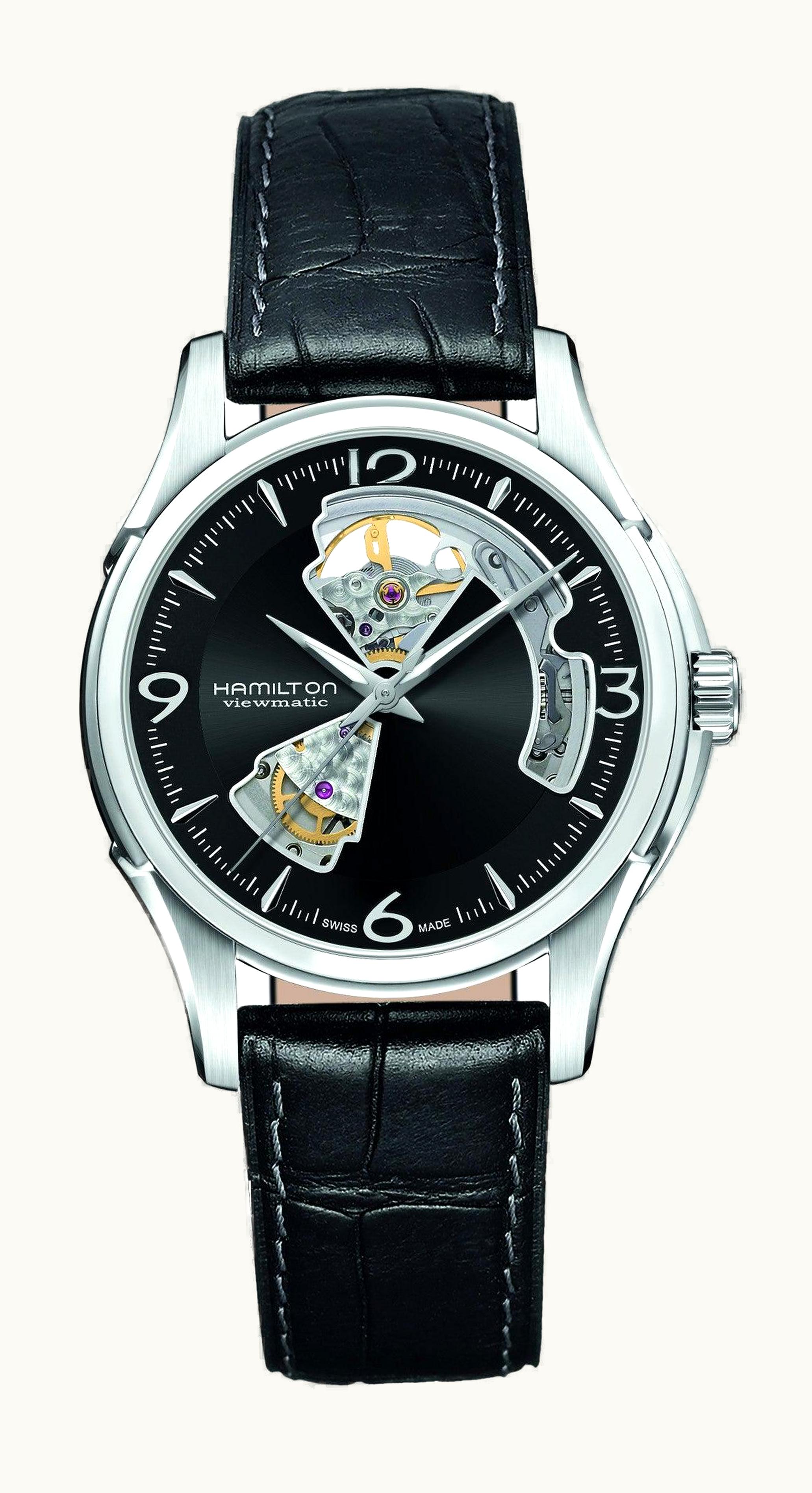 Hamilton Jazzmaster Open Heart 40mm Black Dial