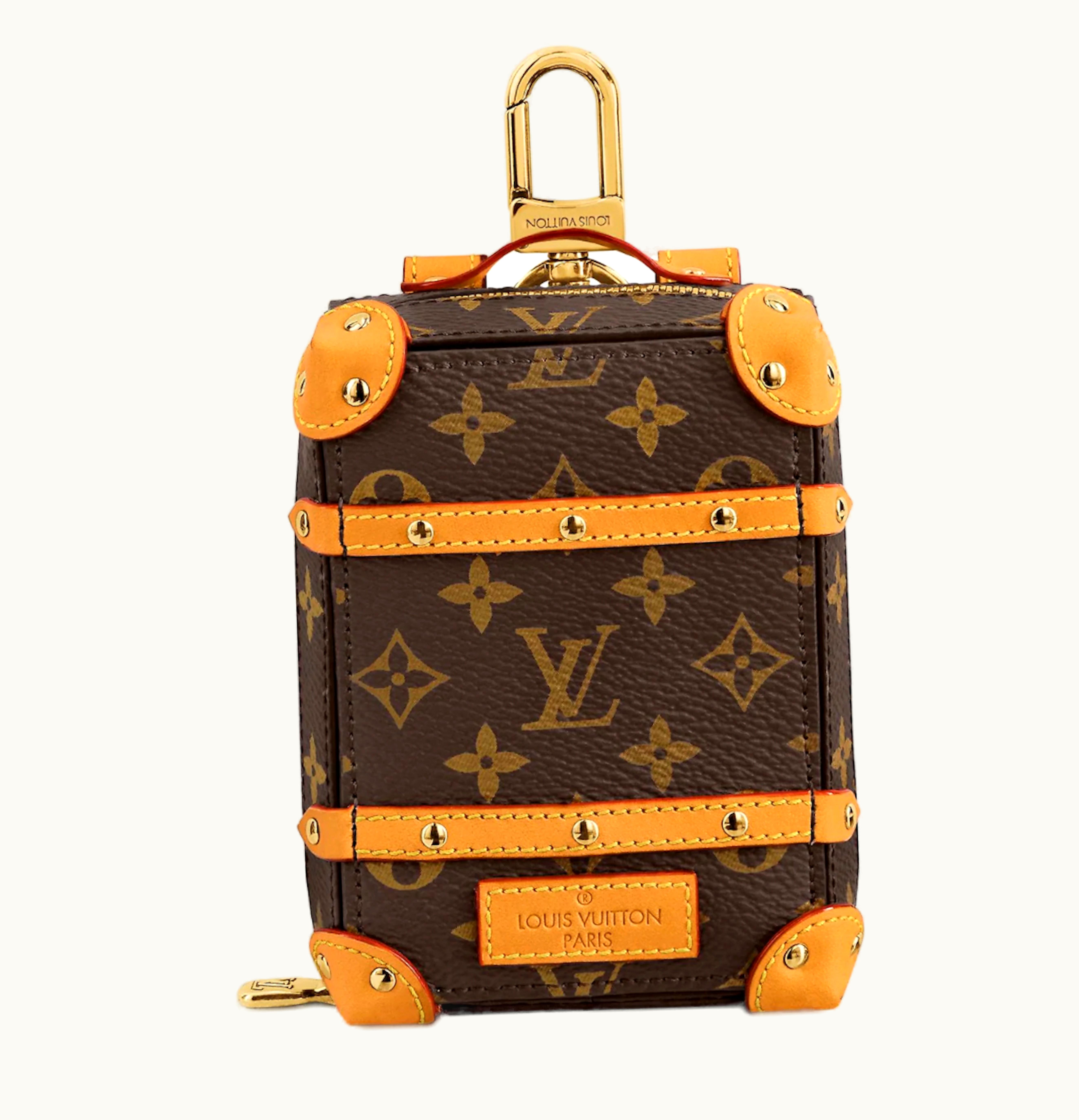 Louis Vuitton Louis Vuitton Soft Trunk Backpack Bag Charm and Key Holder Brown