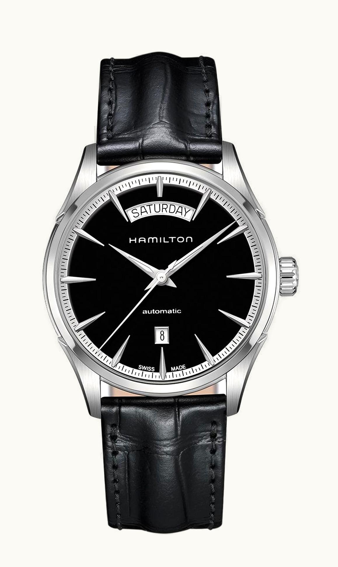 Hamilton Jazzmaster 42 Day Date Stainless Steel / Black