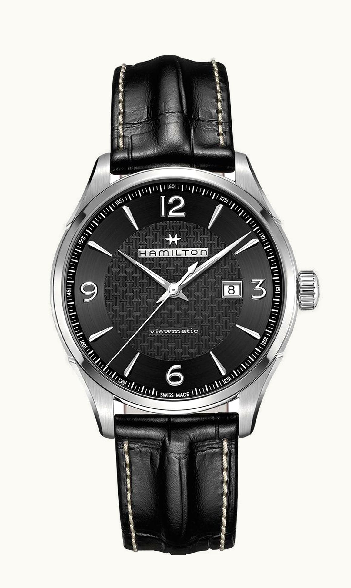 Hamilton Jazzmaster Viewmatic Auto 44 Stainless Steel / Black