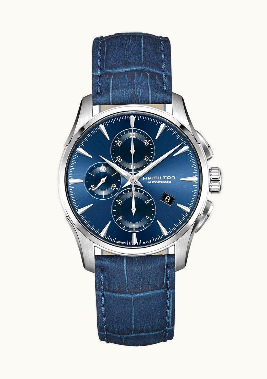 Hamilton Jazzmaster Auto Chrono 42 Stainless Steel / Blue