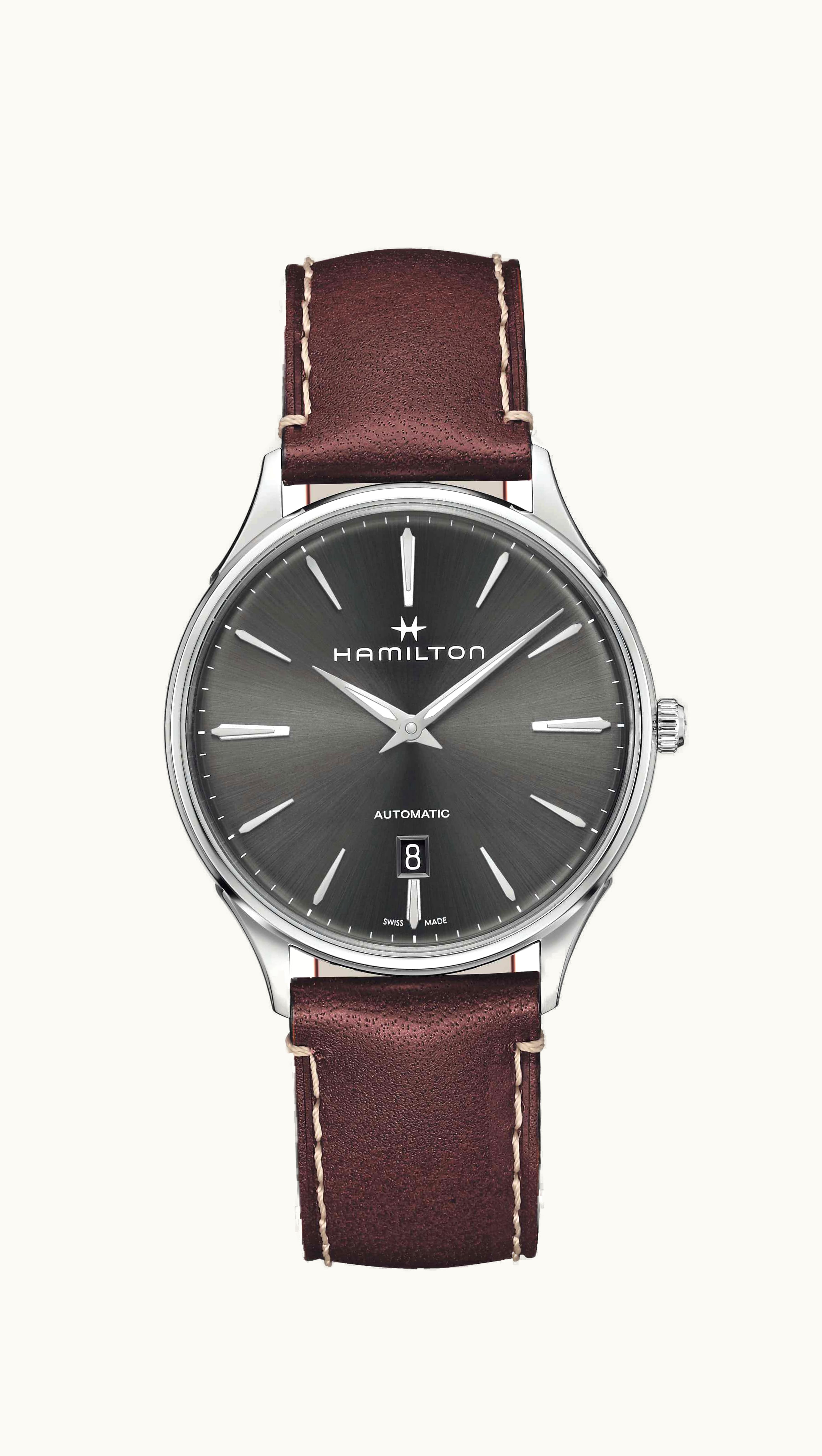 Hamilton Jazzmaster Thinline Auto 40 Stainless Steel / Grey