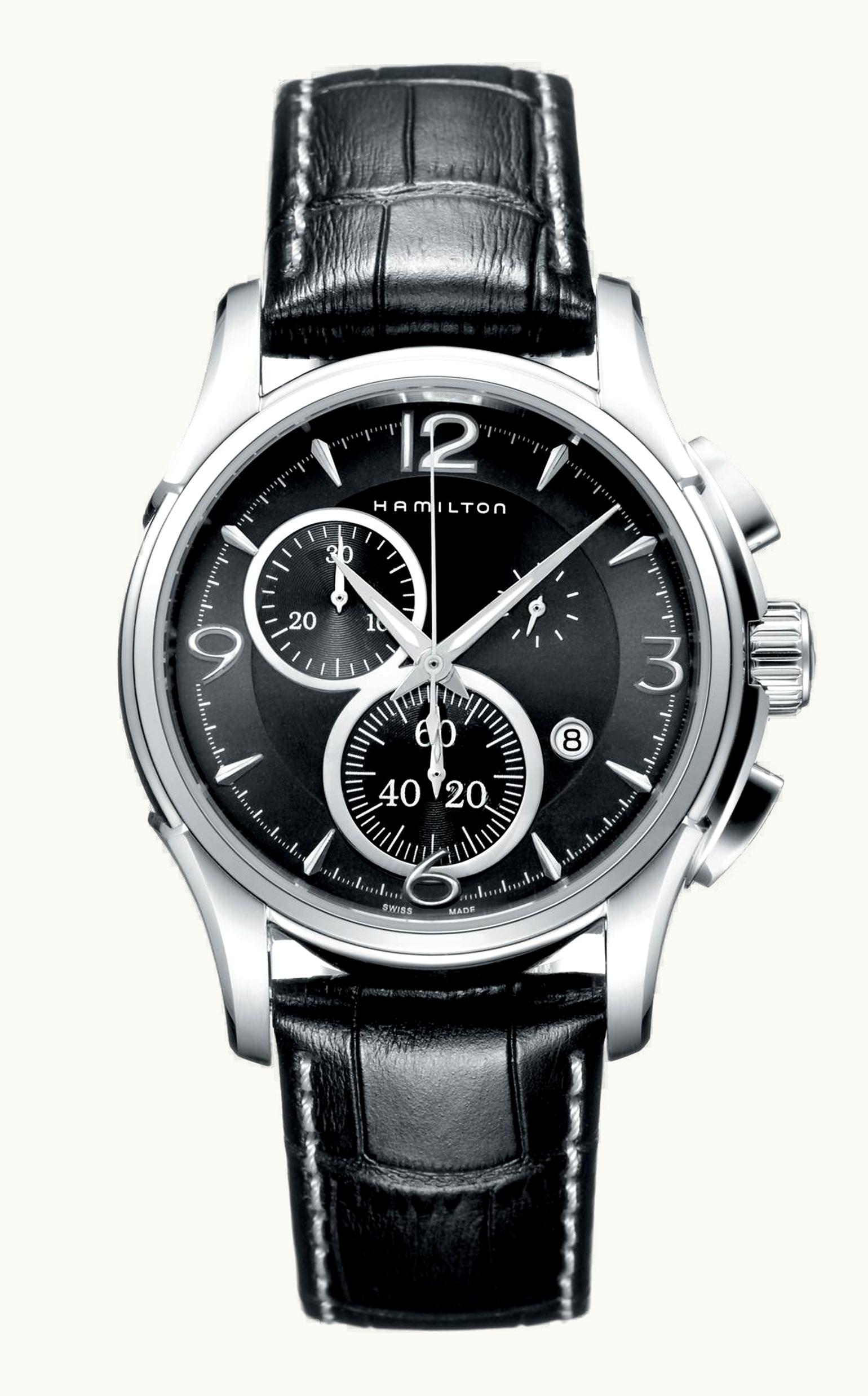 Hamilton Jazzmaster Chrono Quartz 42 Stainless Steel / Black