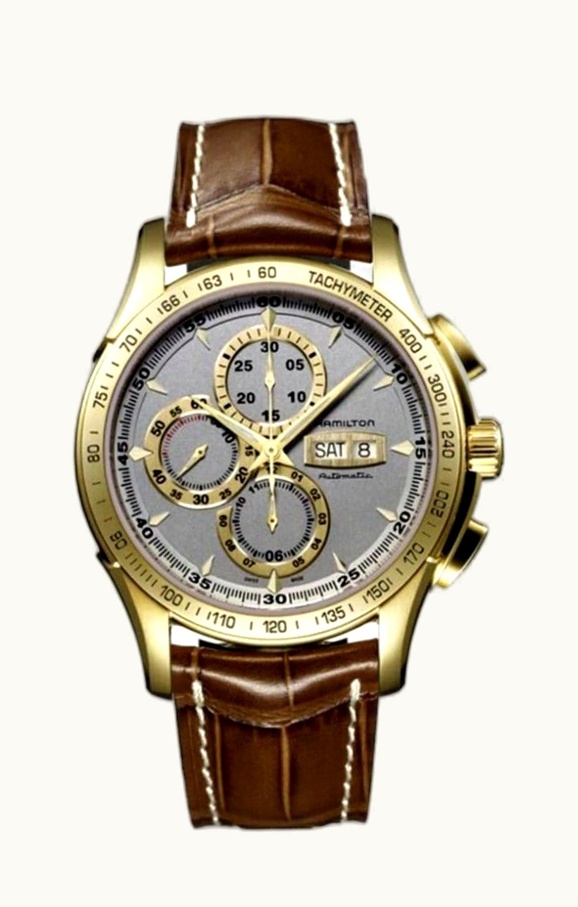 Hamilton Jazzmaster Lord Hamilton 46mm Silver Dial PVD Gold