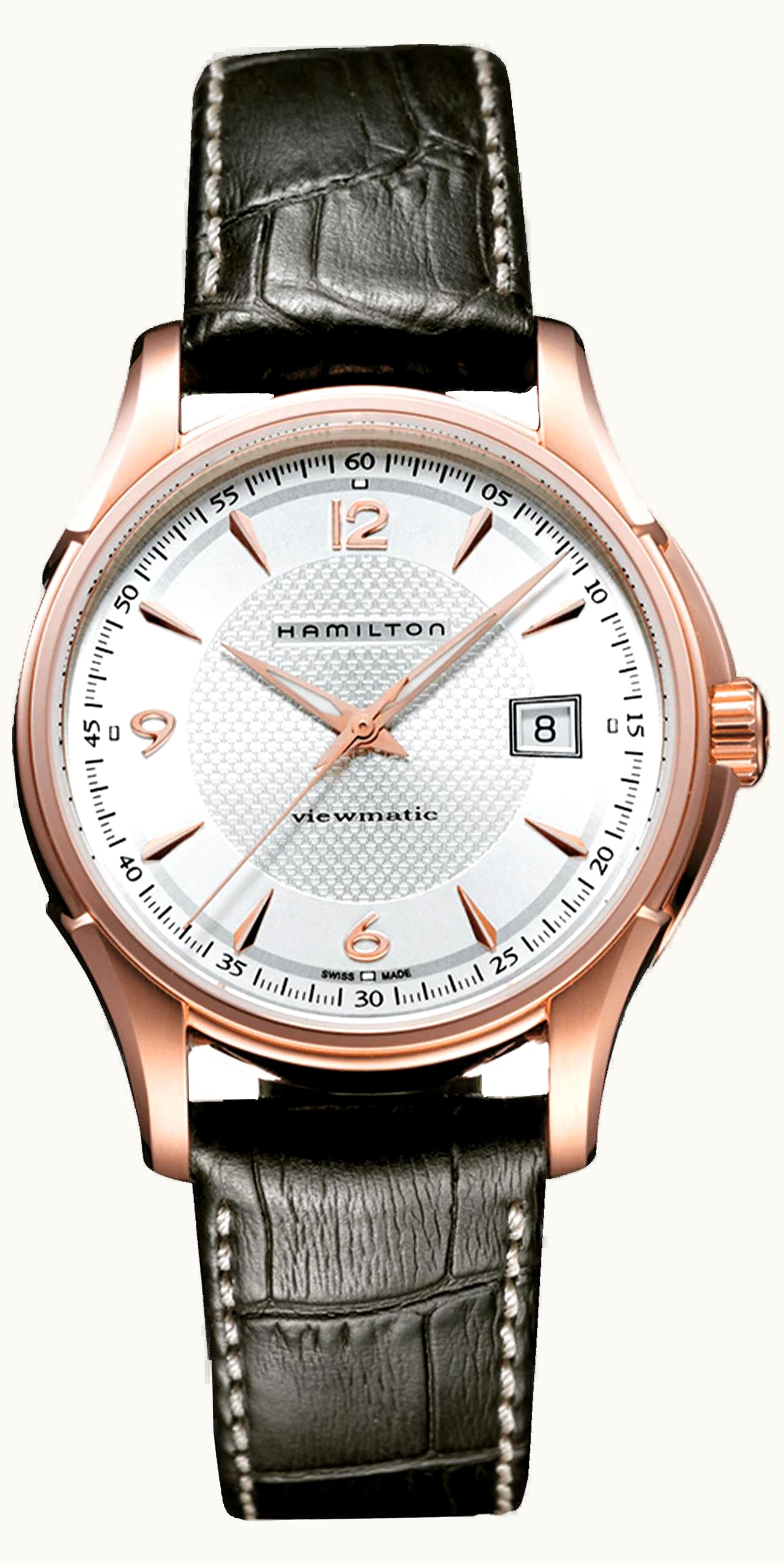 Hamilton Jazzmaster Viewmatic 40mm PVD Gold