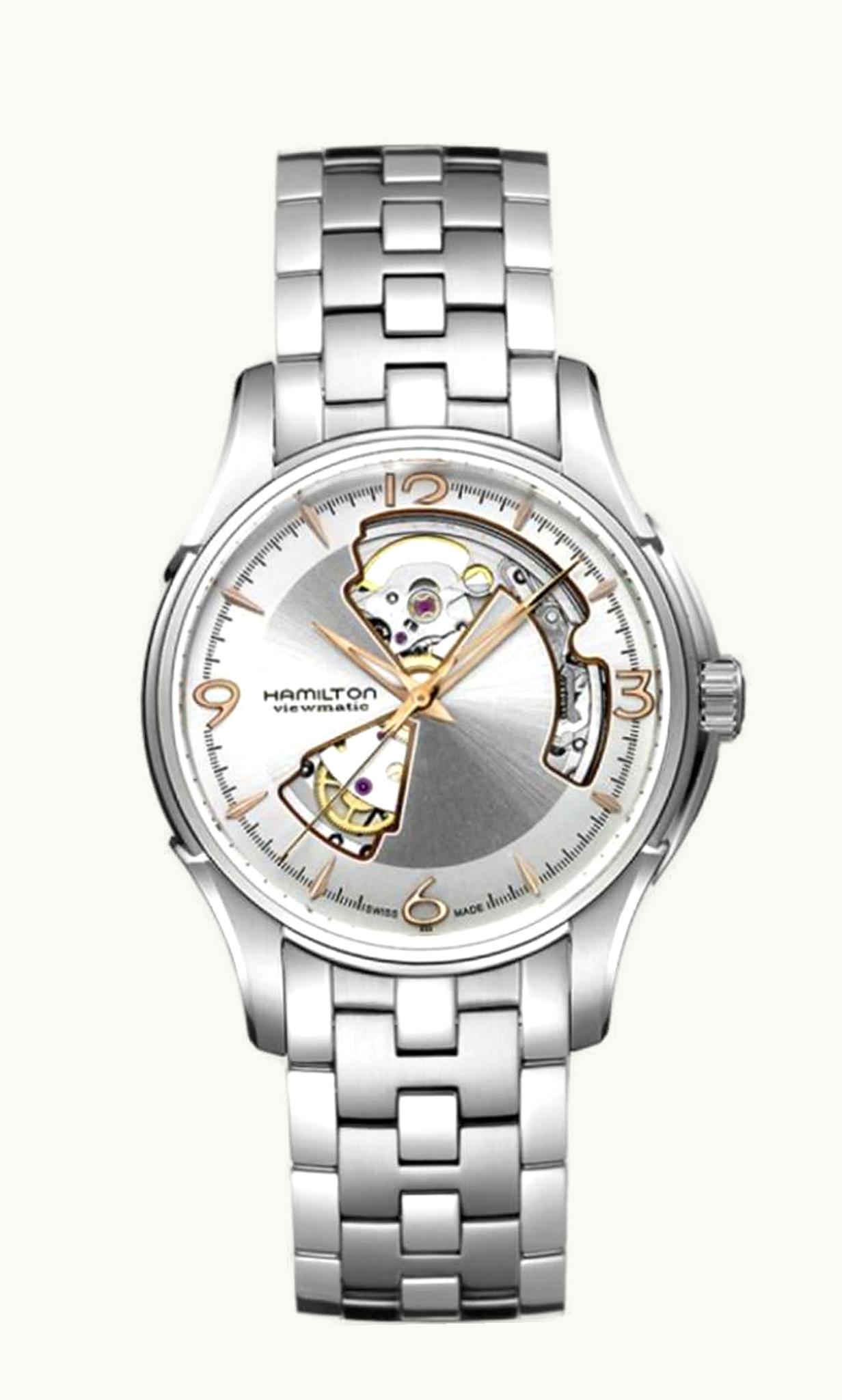 Hamilton Jazzmaster Open Heart 40mm Silver Dial Bracelet
