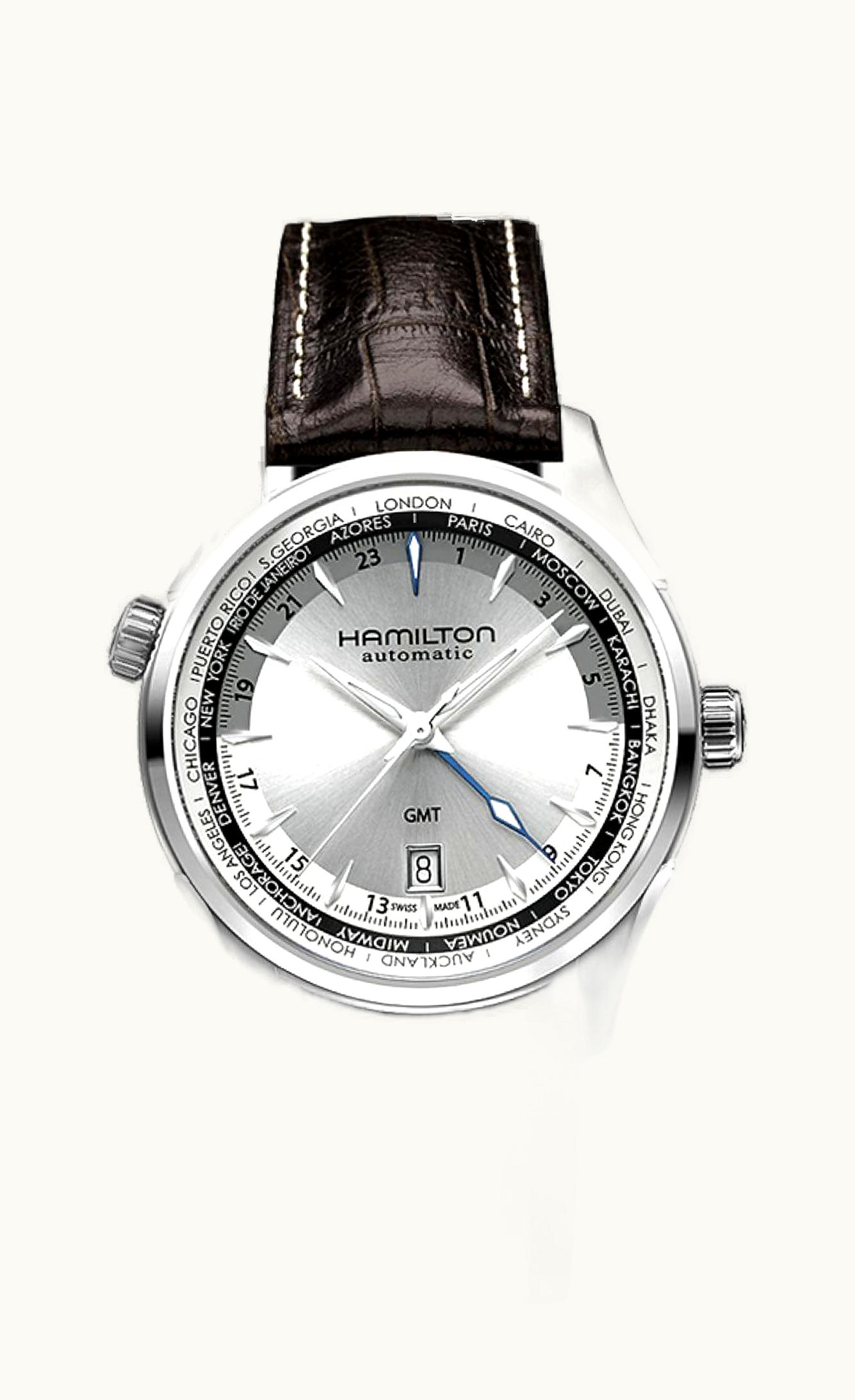 Hamilton Jazzmaster GMT 42mm Silver Dial