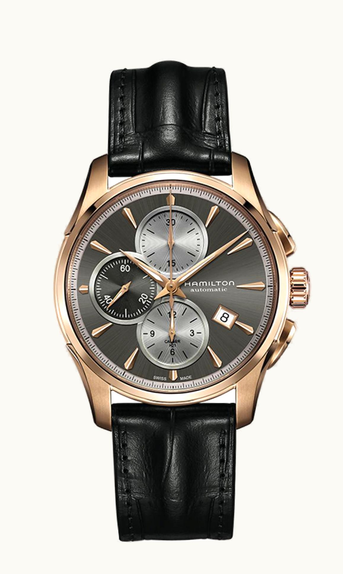 Hamilton Jazzmaster Auto Chrono 42 Rose Gold / Grey