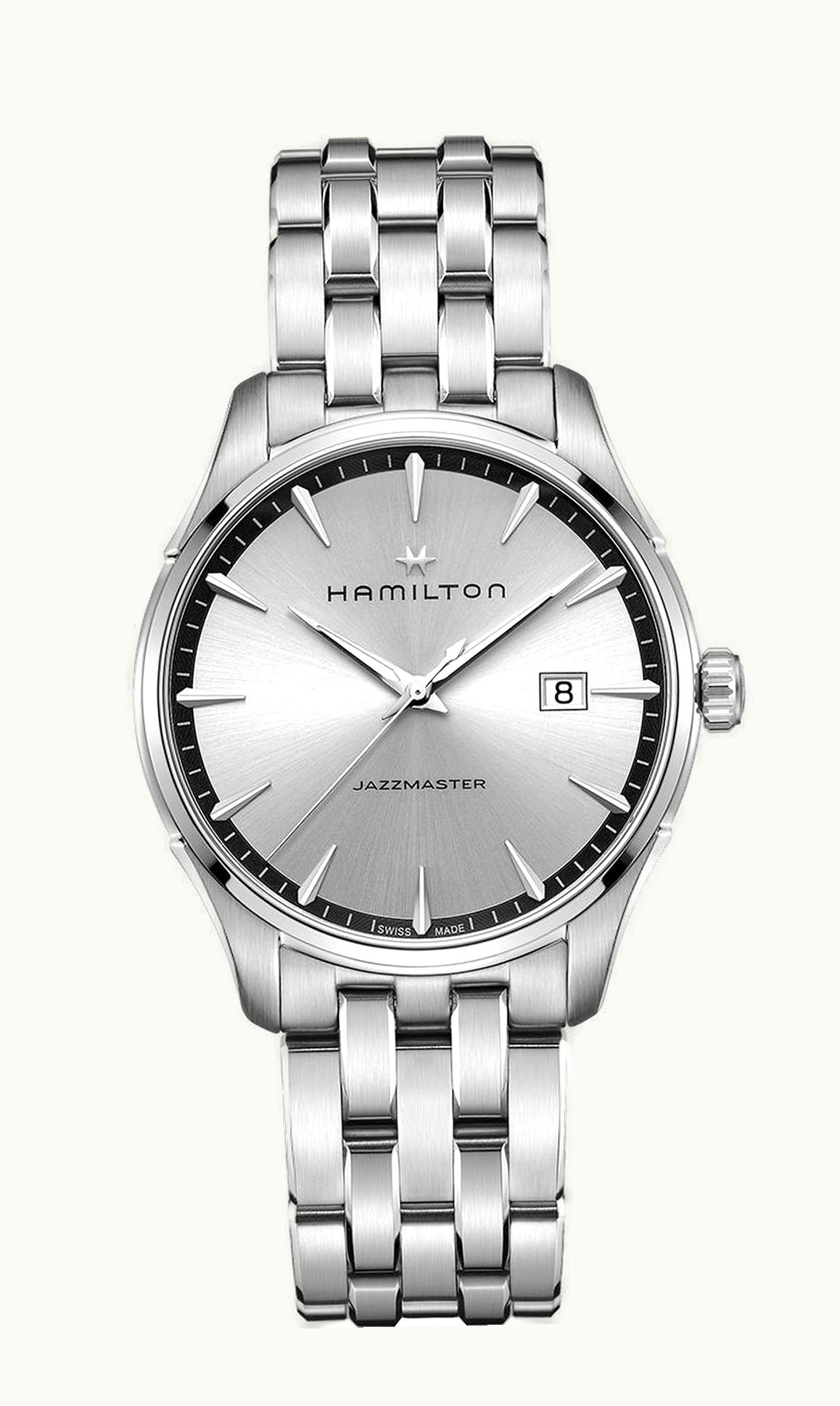 Hamilton Jazzmaster Quartz Stainless Steel / Silver / Bracelet