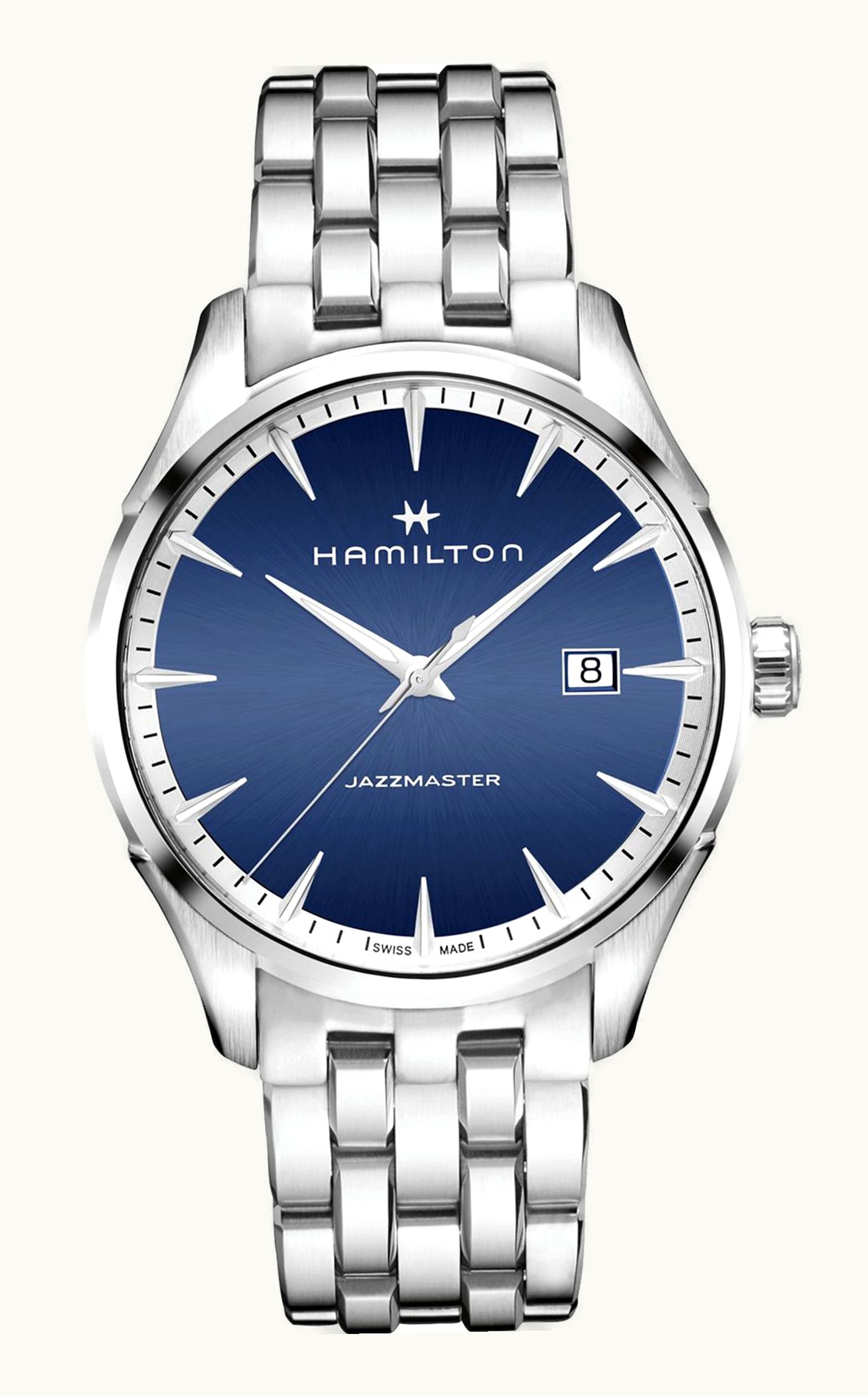 Hamilton Jazzmaster Quartz Stainless Steel / Blue