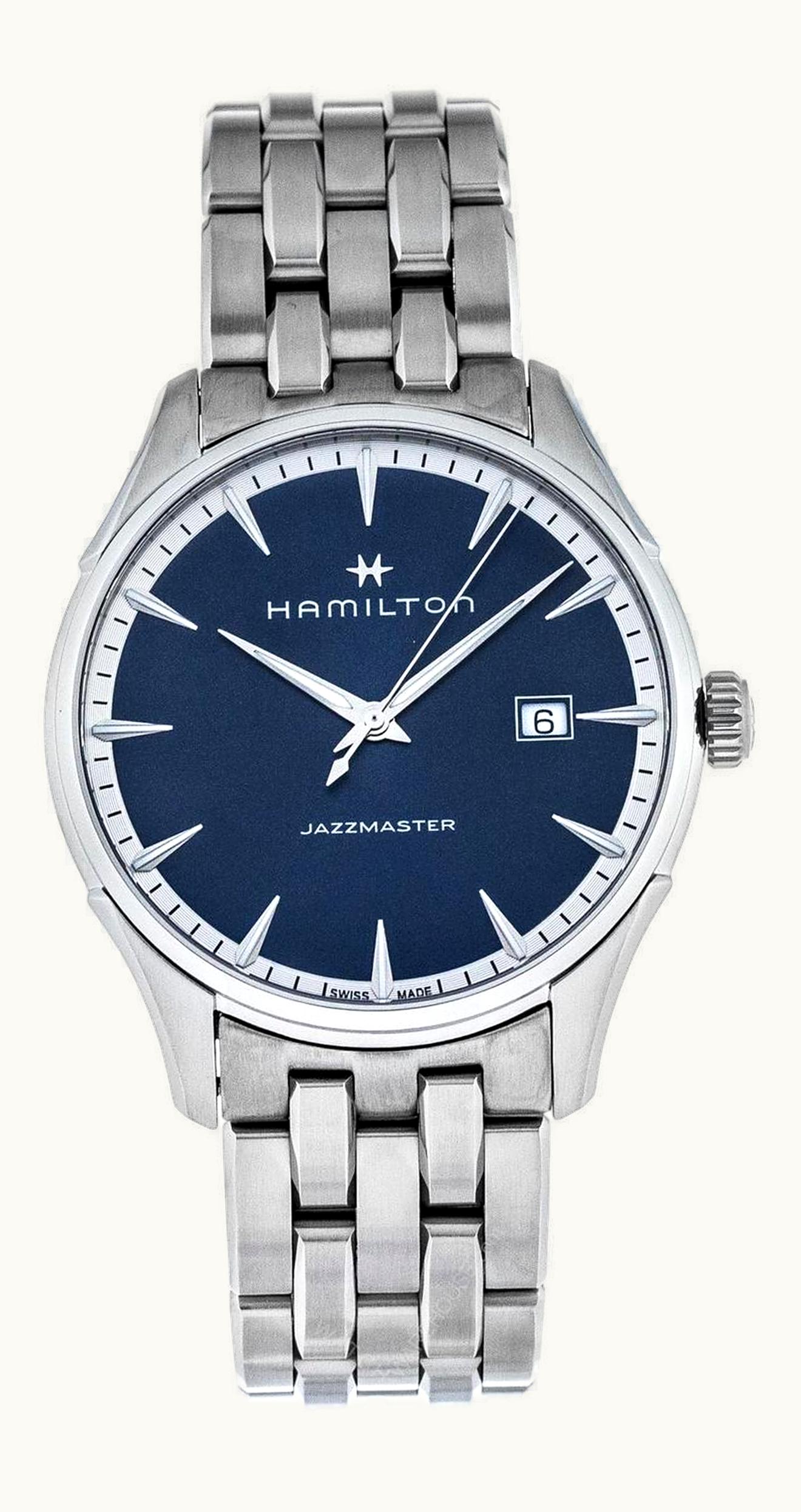 Hamilton Jazzmaster Quartz Stainless Steel / Blue / Bracelet