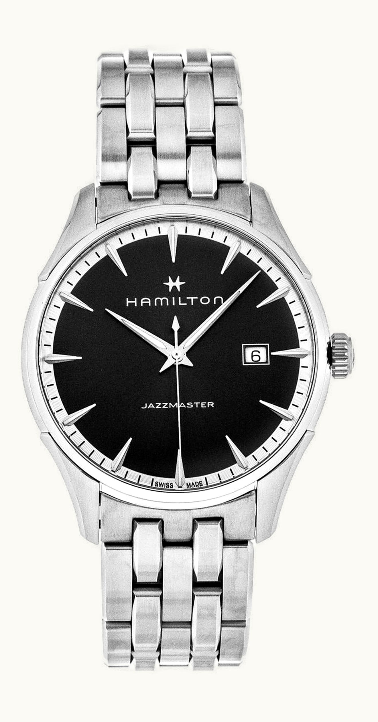 Hamilton Jazzmaster Quartz Stainless Steel / Grey / Bracelet
