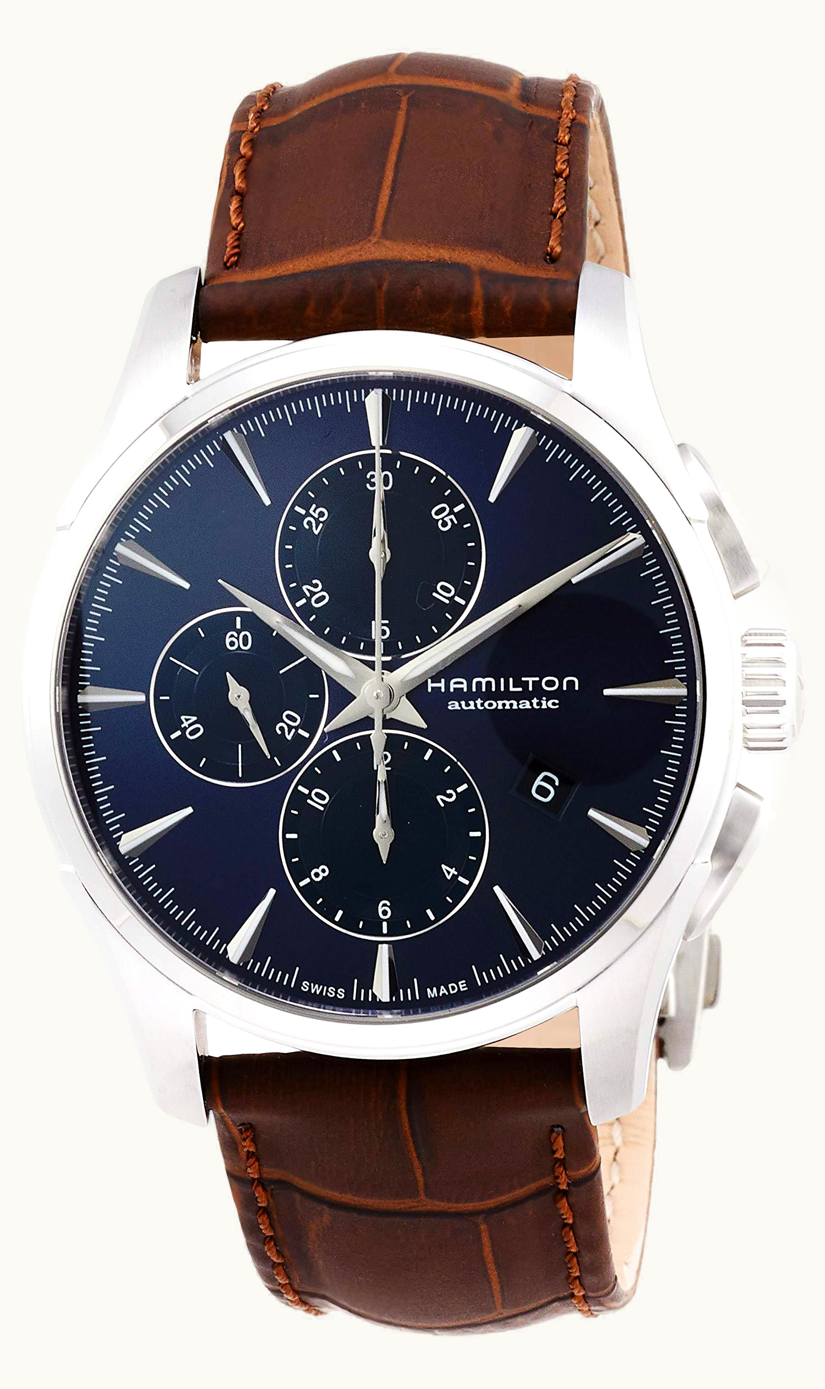 Hamilton Jazzmaster Auto Chrono 42 Stainless Steel / Blue