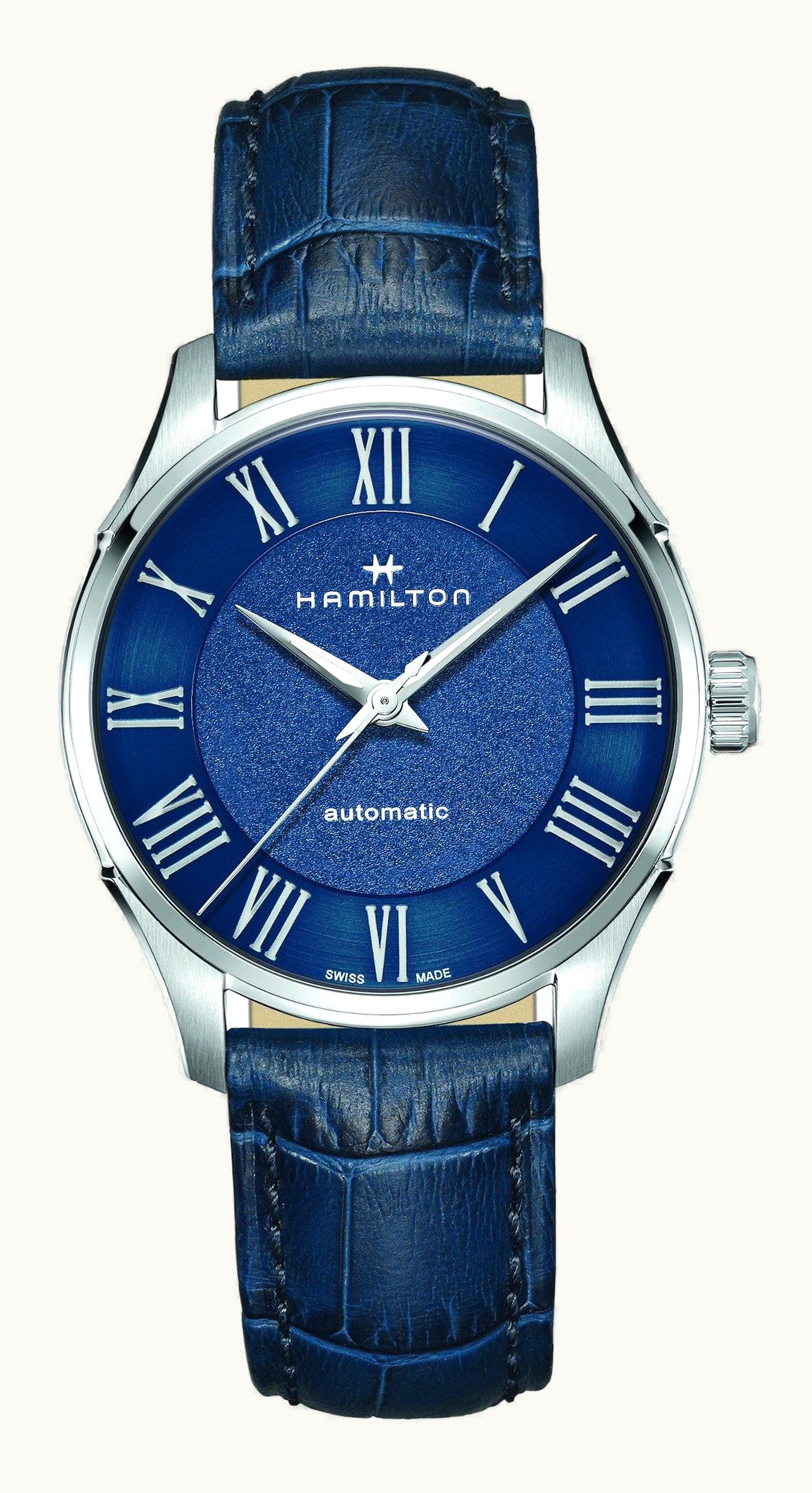 Hamilton Jazzmaster Auto 40 Stainless Steel / Blue