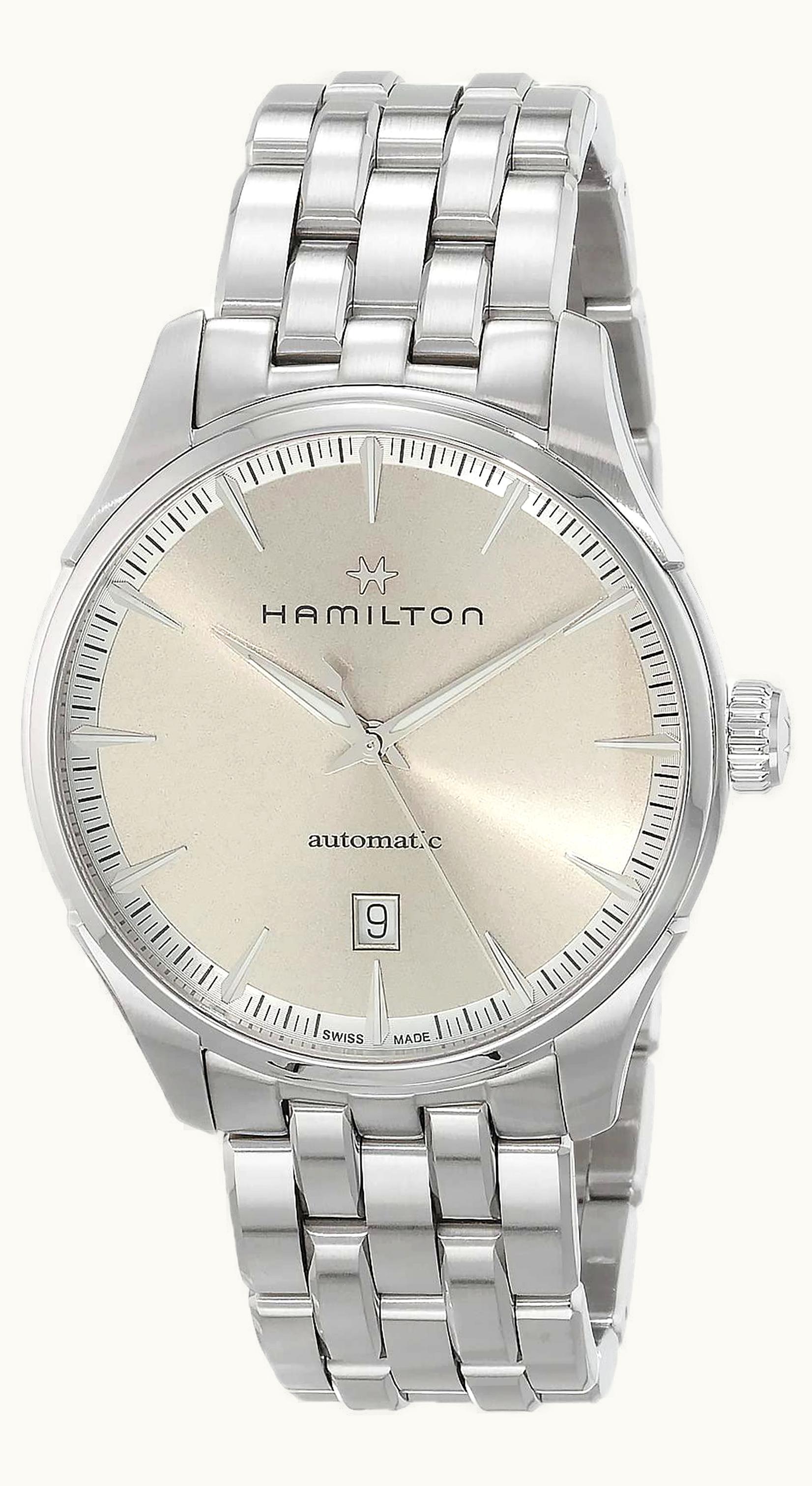 Hamilton Jazzmaster Auto 40 Stainless Steel / Beige / Bracelet