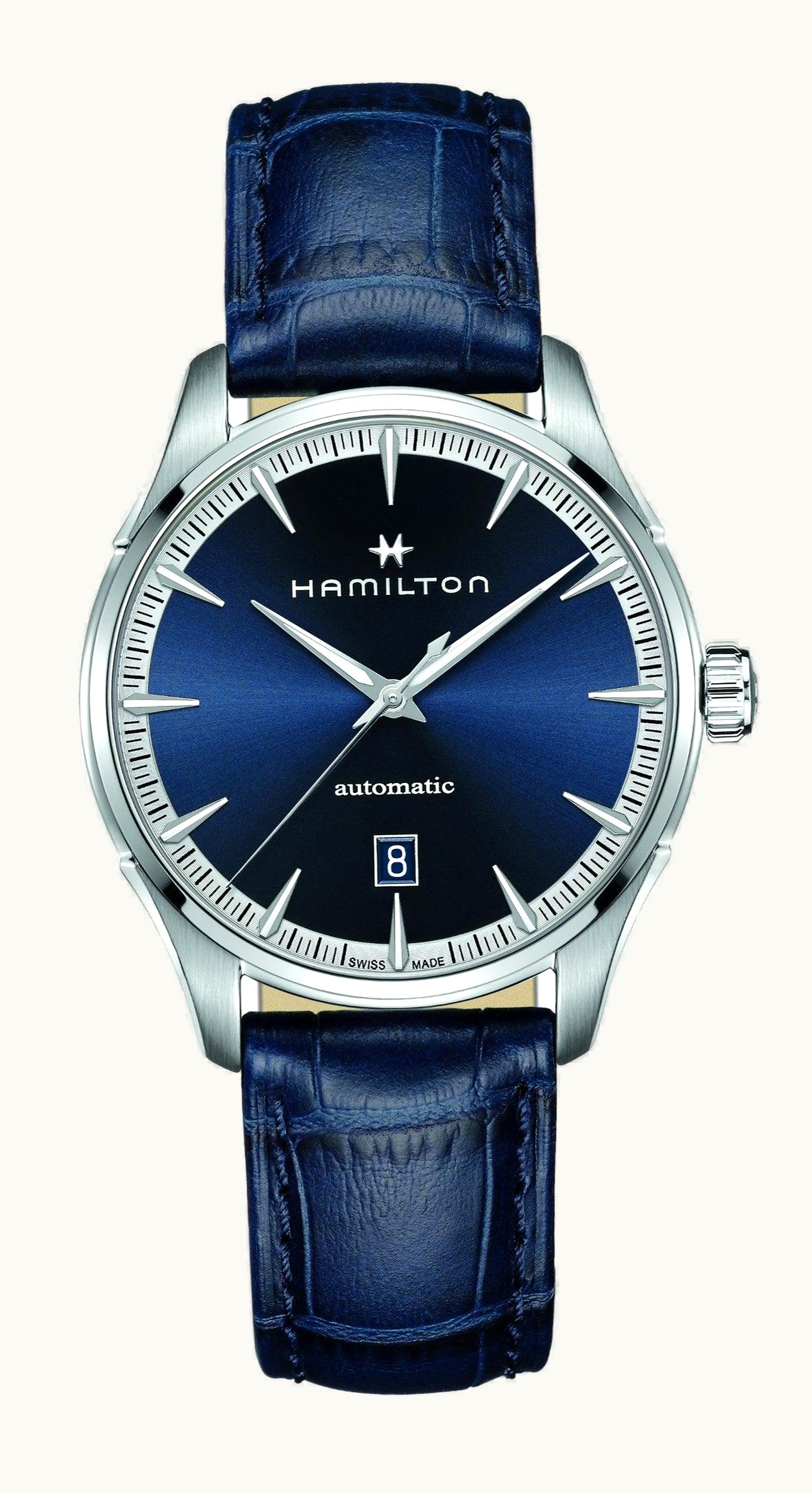 Hamilton Jazzmaster Auto 40 Stainless Steel / Blue