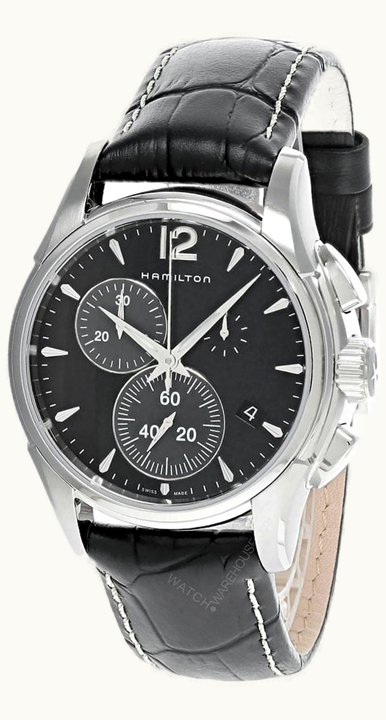 Hamilton Jazzmaster Chrono Quartz 42 Stainless Steel / Black