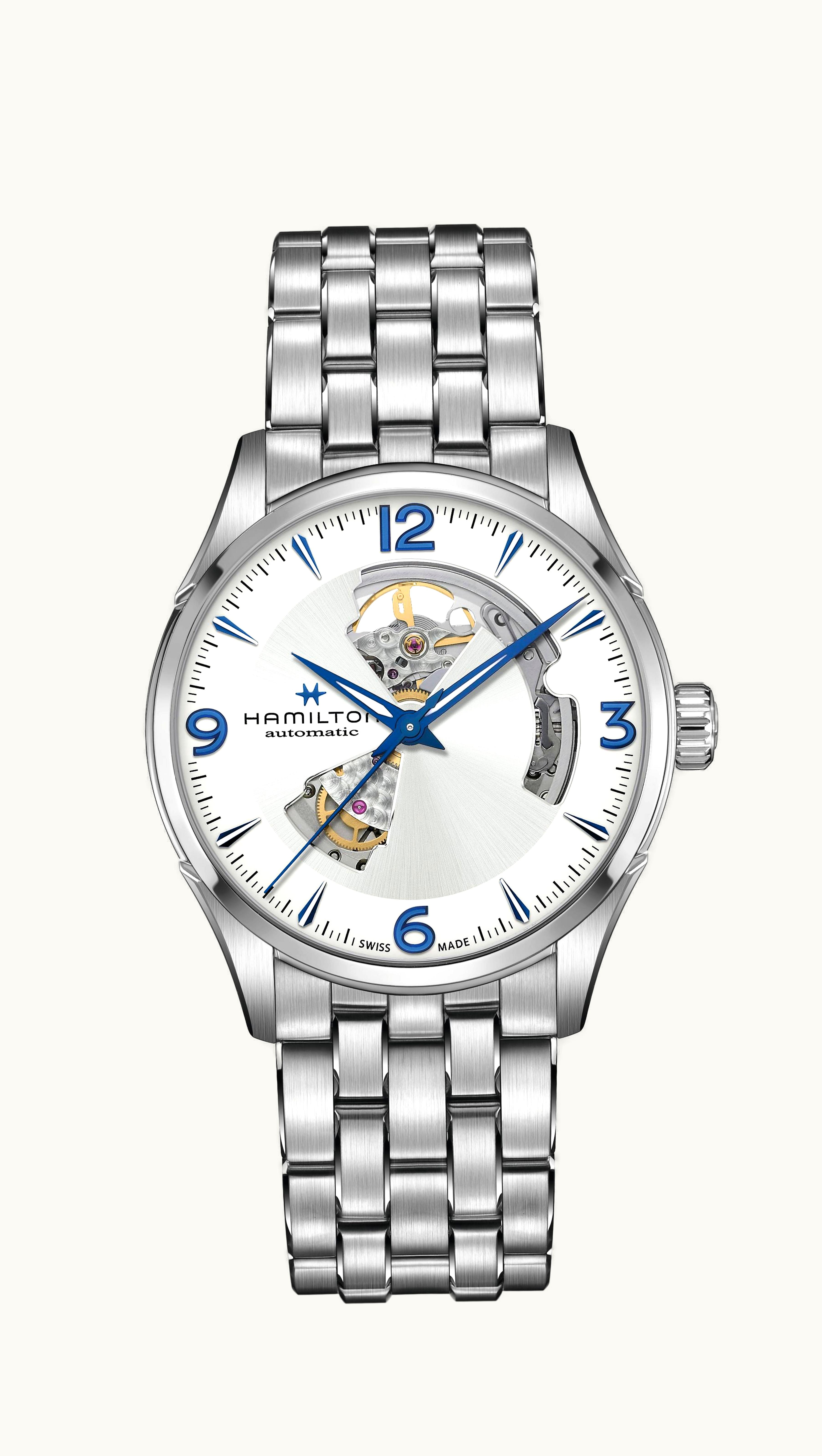 Hamilton Jazzmaster Open Heart 42 Stainless Steel / Silver / Bracelet