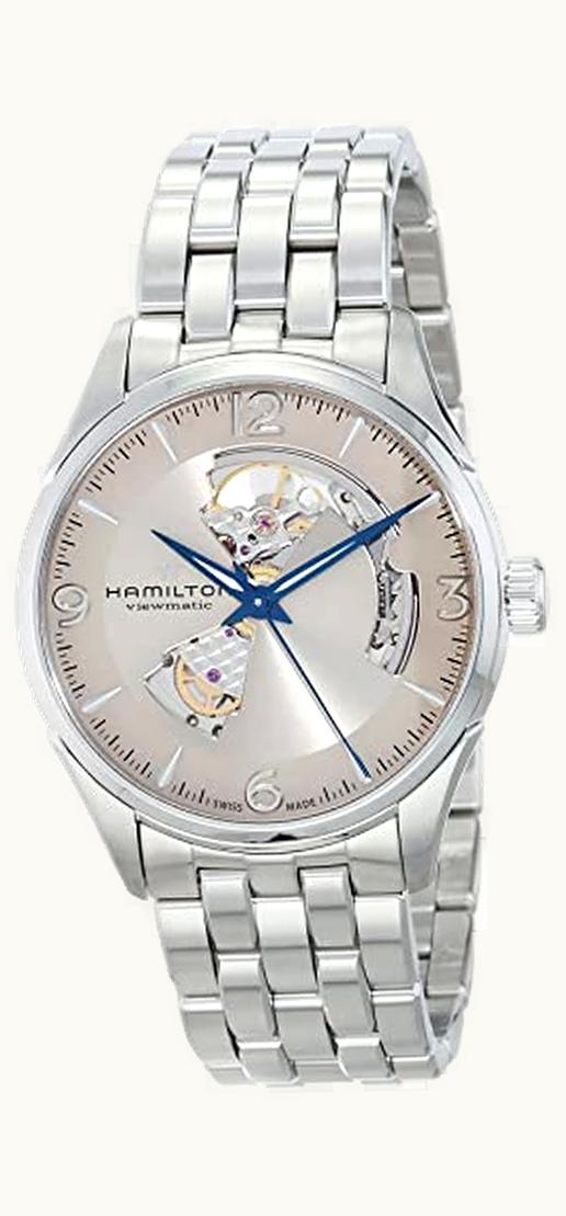 Hamilton Jazzmaster Open Heart 42 Stainless Steel / Salmon / Bracelet