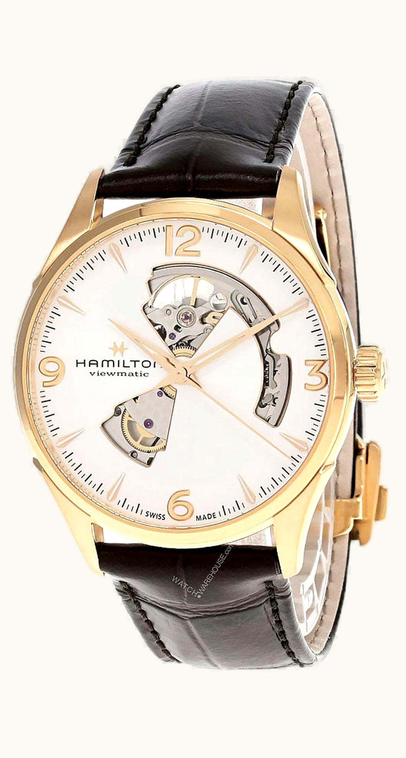 Hamilton Jazzmaster Open Heart 42 Rose Gold / Silver