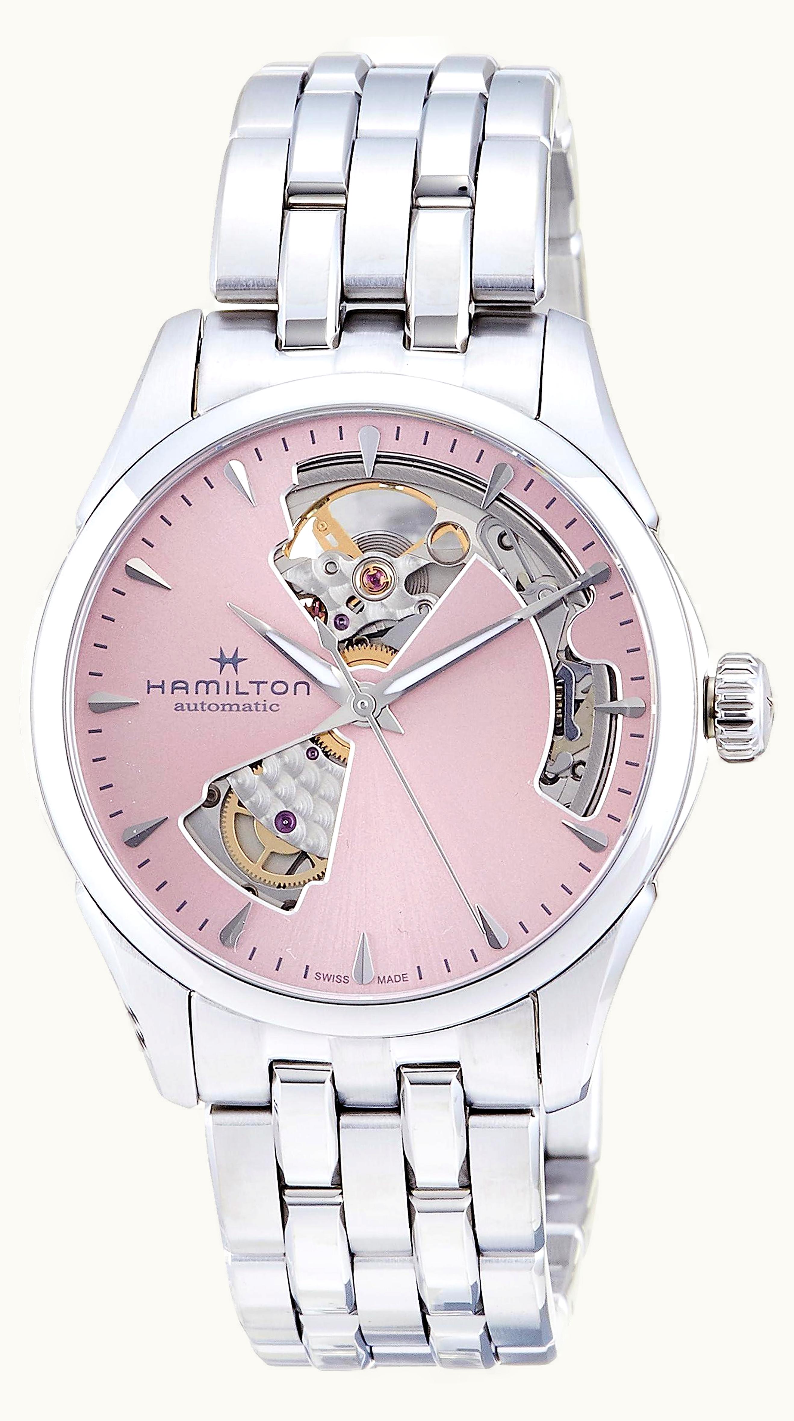 Hamilton Jazzmaster Open Heart 36 Stainless Steel / Pink / Bracelet
