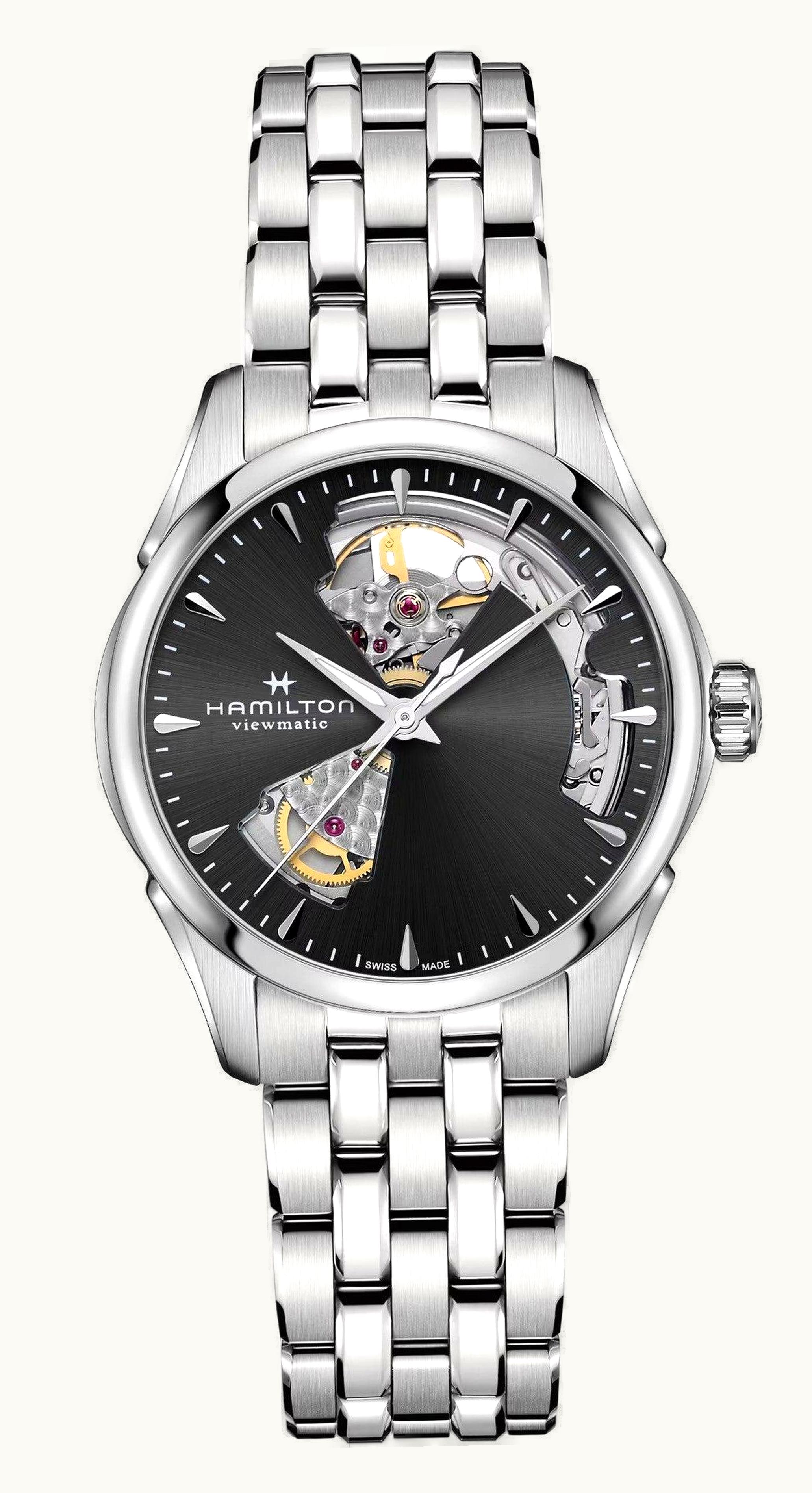 Hamilton Jazzmaster Open Heart 36 Stainless Steel / Black / Bracelet