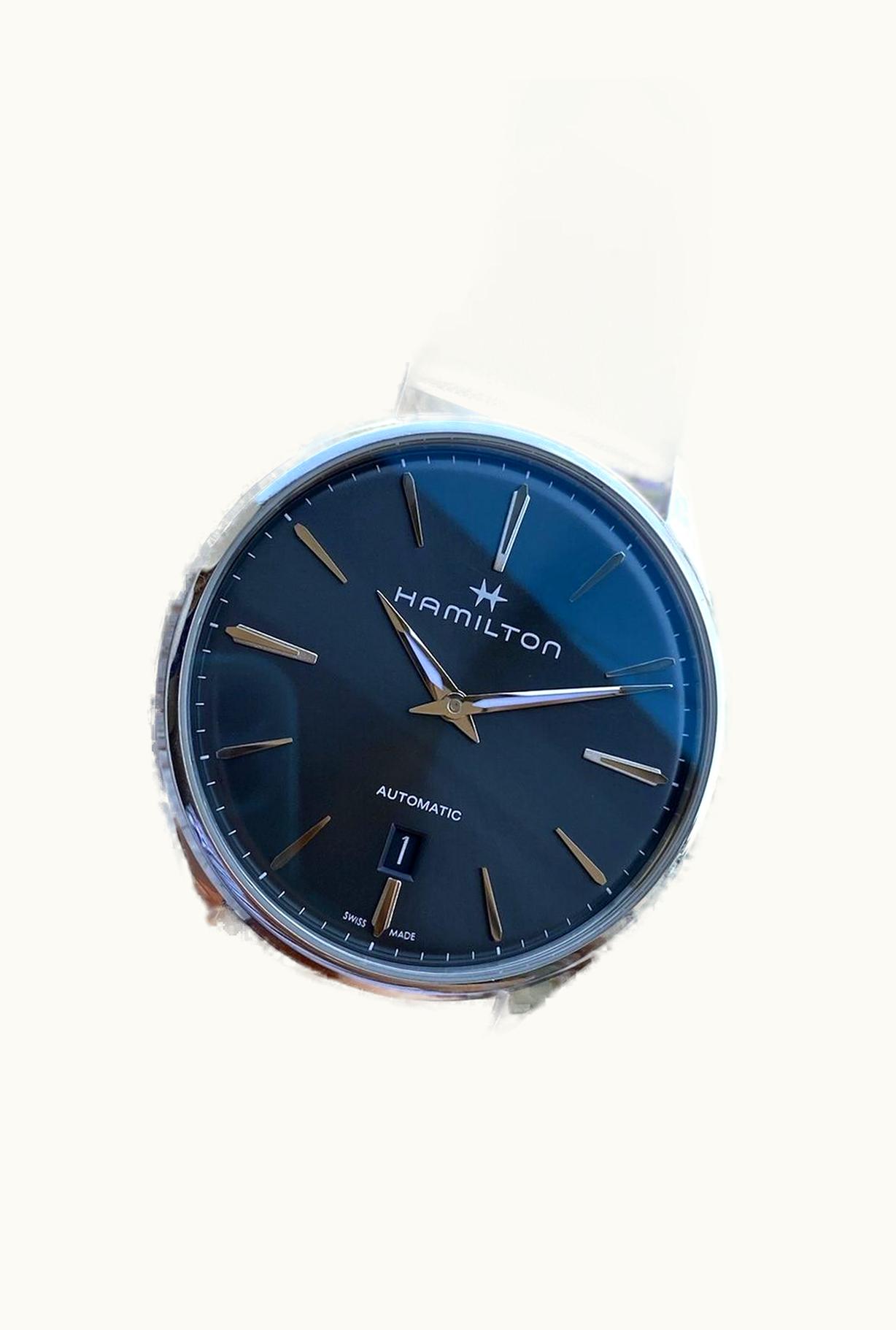 Hamilton Jazzmaster Thinline Auto 40 Stainless Steel / Green