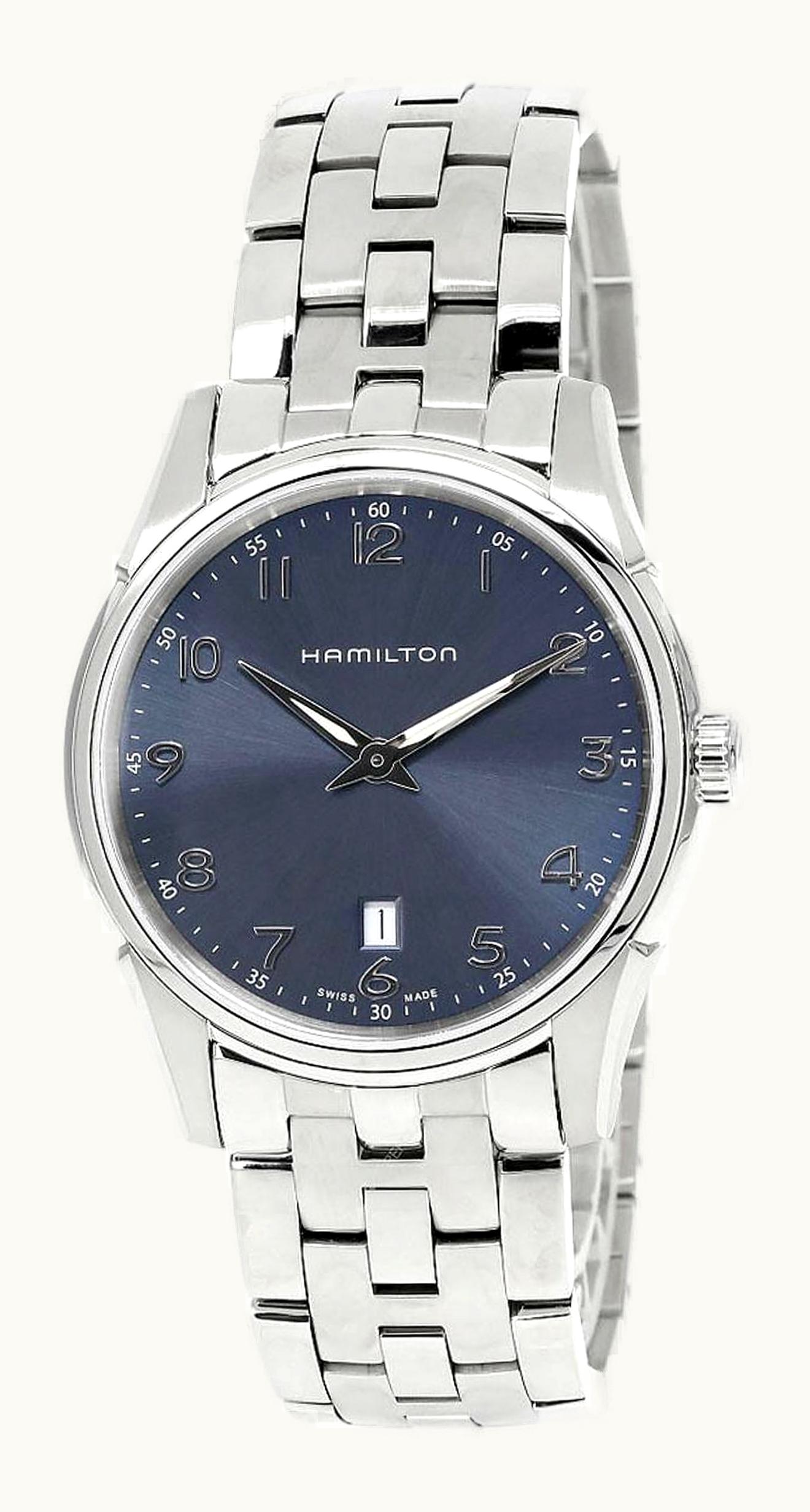 Hamilton Jazzmaster Thinline Quartz 42 Stainless Steel / Blue / Bracelet