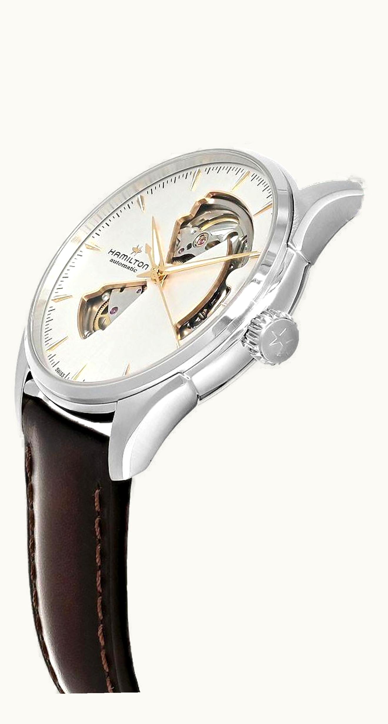 Hamilton Jazzmaster Open Heart 40 Stainless Steel / Silver